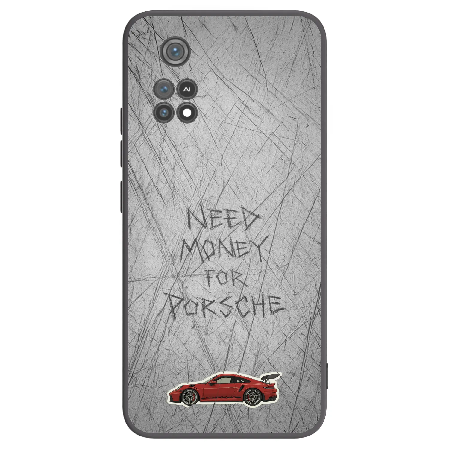 Picasee Μαύρη θήκη σιλικόνης για Xiaomi Poco M4 Pro - Garage Scratch