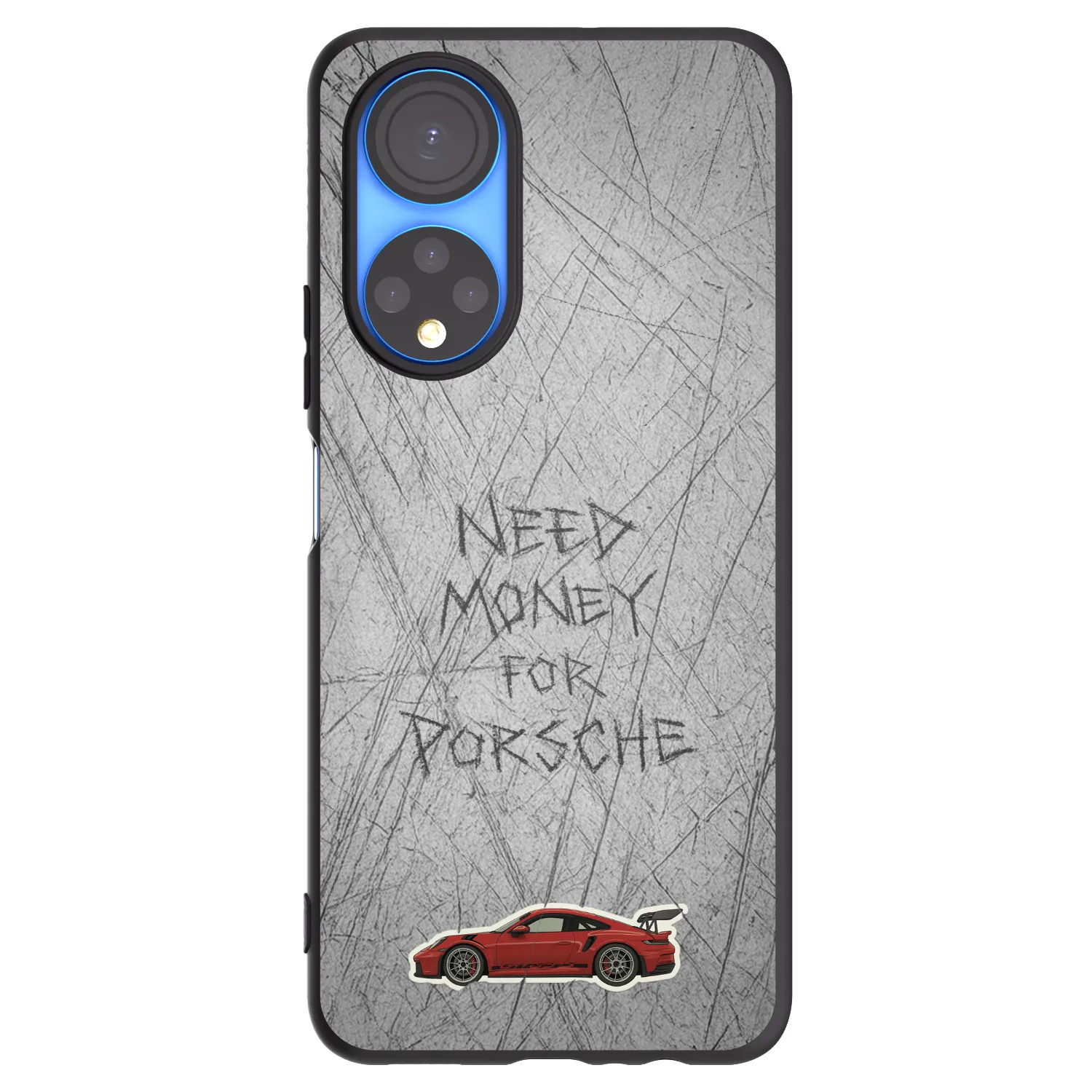 Picasee Μαύρη θήκη σιλικόνης για Honor X7 - Garage Scratch