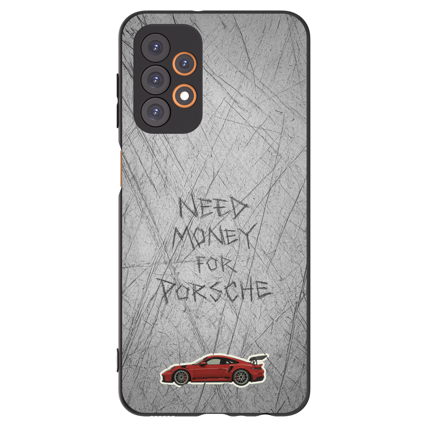 Picasee Μαύρη θήκη σιλικόνης για Samsung Galaxy A23 A236B 5G - Garage Scratch
