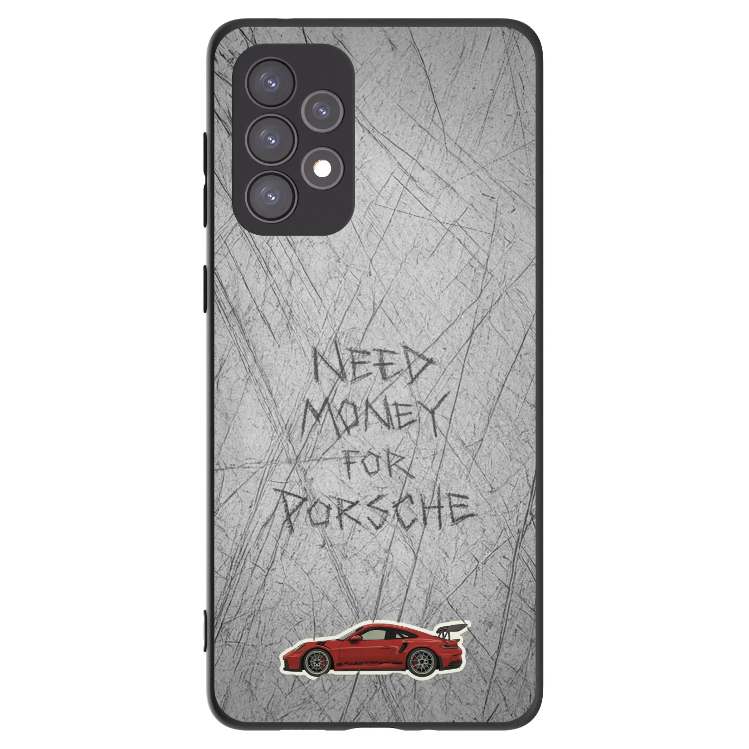 Picasee Μαύρη θήκη σιλικόνης για Samsung Galaxy A73 5G - Garage Scratch