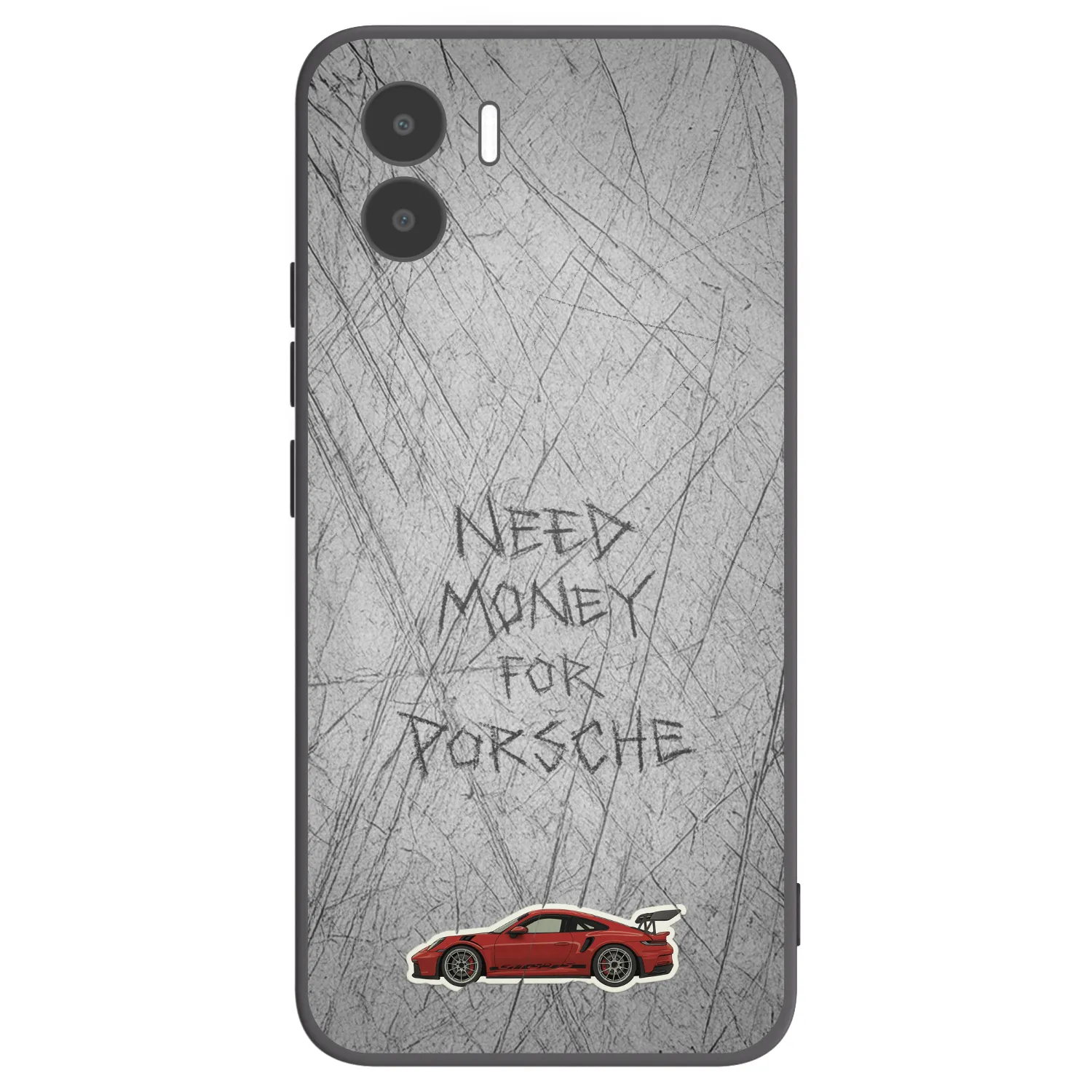 Picasee Μαύρη θήκη σιλικόνης για Xiaomi Redmi A1 - Garage Scratch