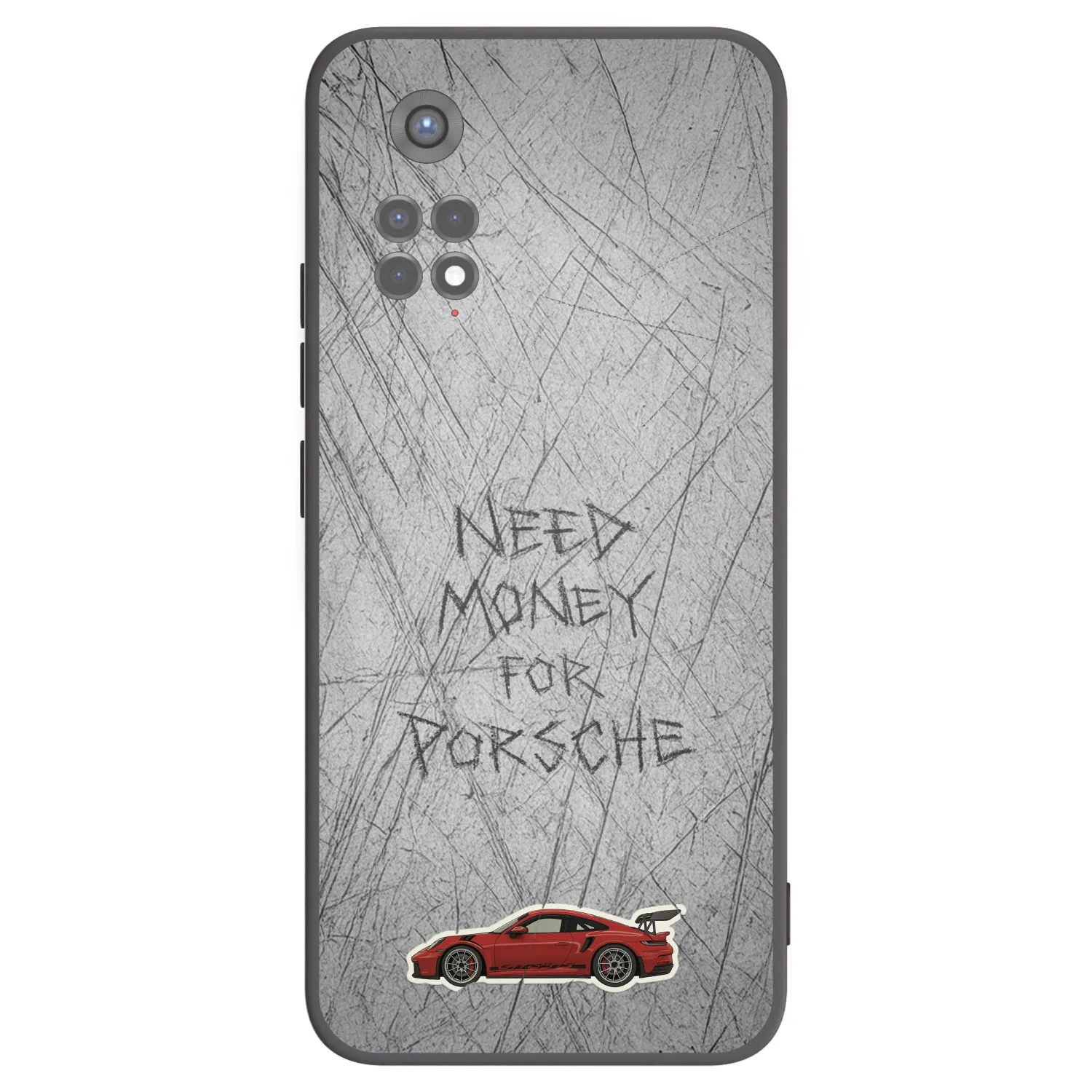 Picasee Μαύρη θήκη σιλικόνης για Xiaomi Redmi Note 11S 5G - Garage Scratch