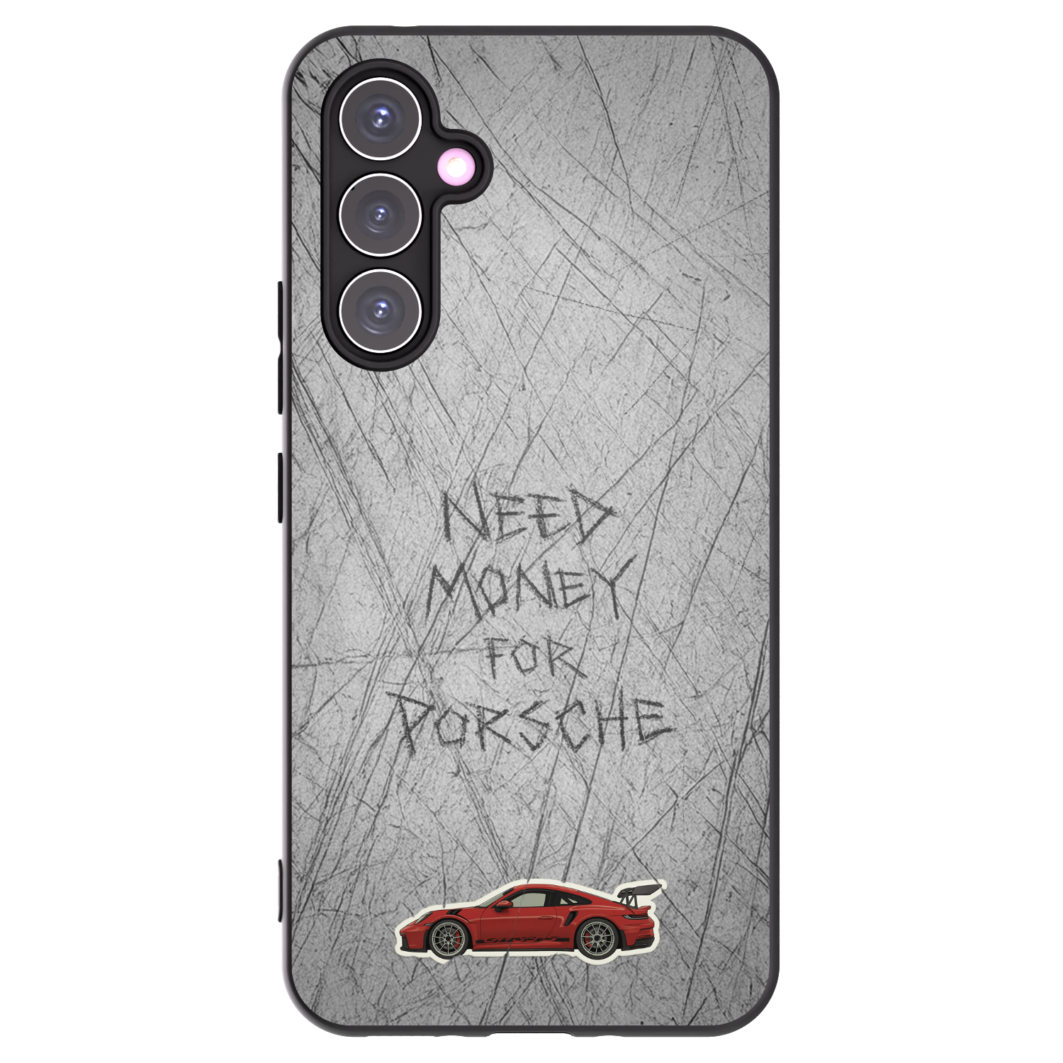 Picasee Μαύρη θήκη σιλικόνης για Samsung Galaxy A54 5G A546B - Garage Scratch