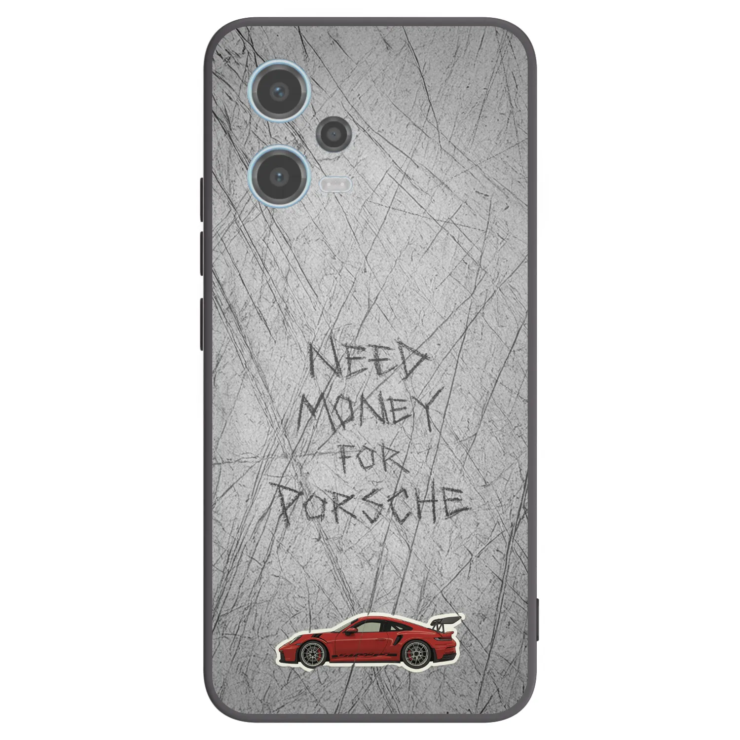 Picasee Μαύρη θήκη σιλικόνης για Xiaomi Redmi Note 12 5G - Garage Scratch