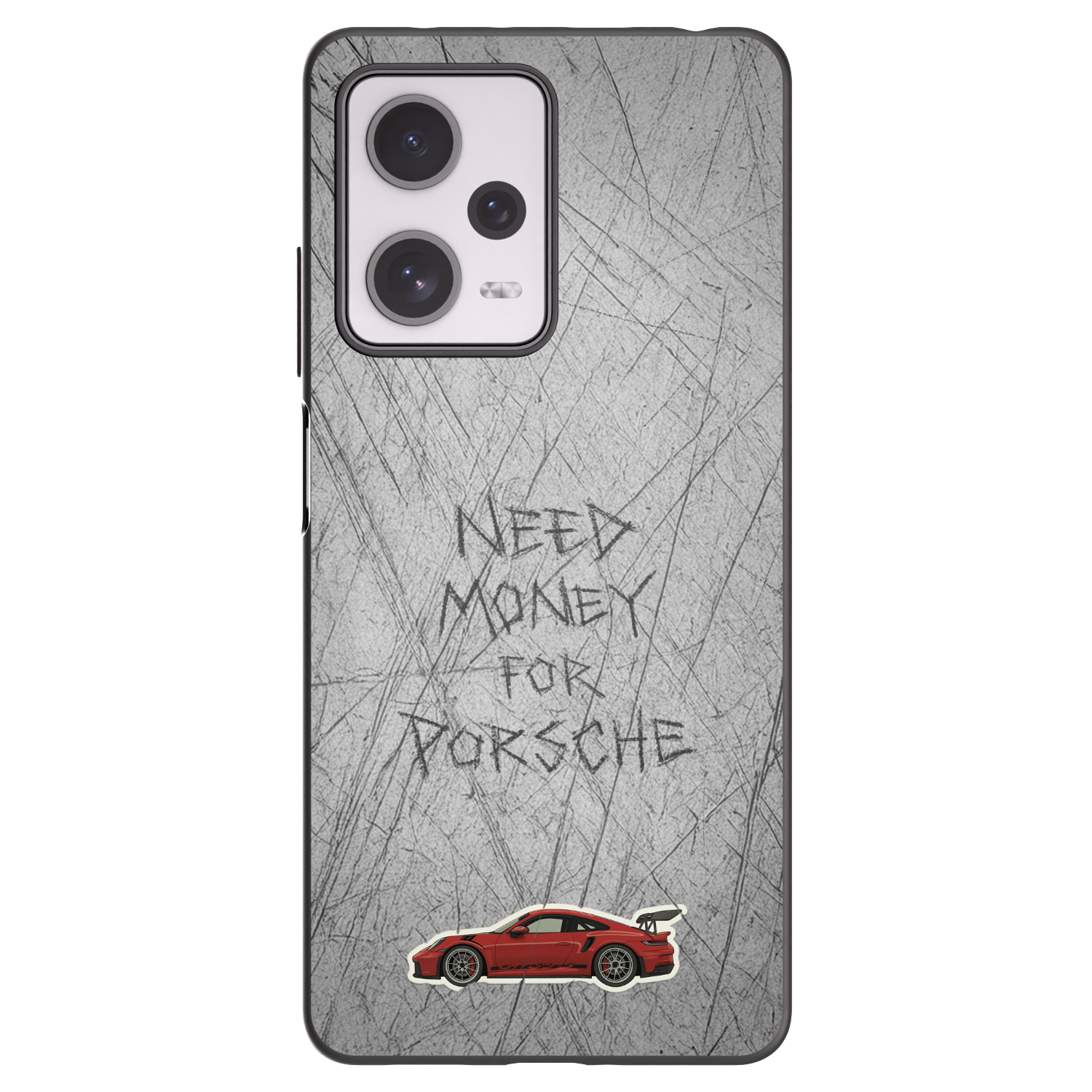 Picasee Μαύρη θήκη σιλικόνης για Xiaomi Redmi Note 12 Pro+ 5G - Garage Scratch