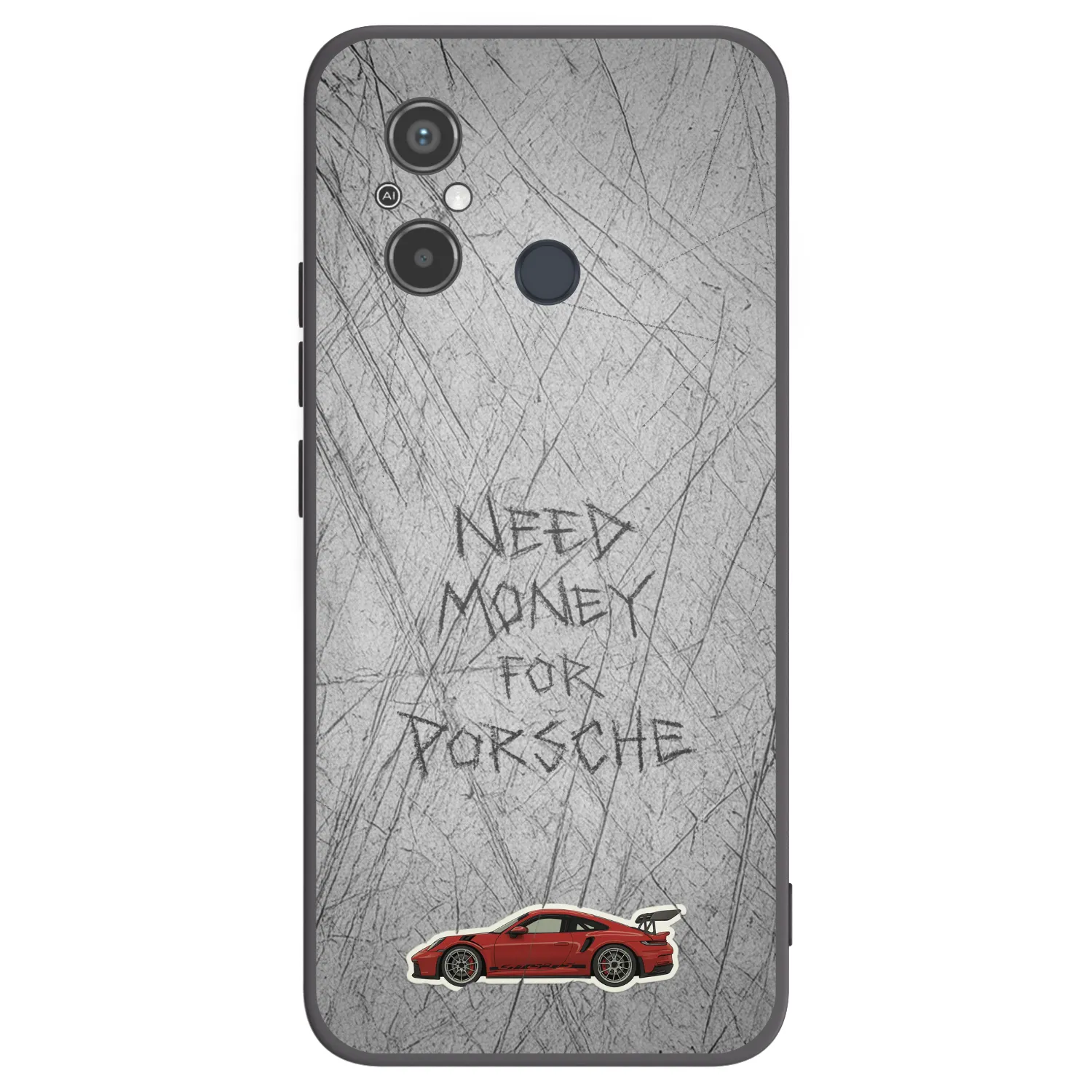 Picasee Μαύρη θήκη σιλικόνης για Xiaomi Redmi 12C - Garage Scratch