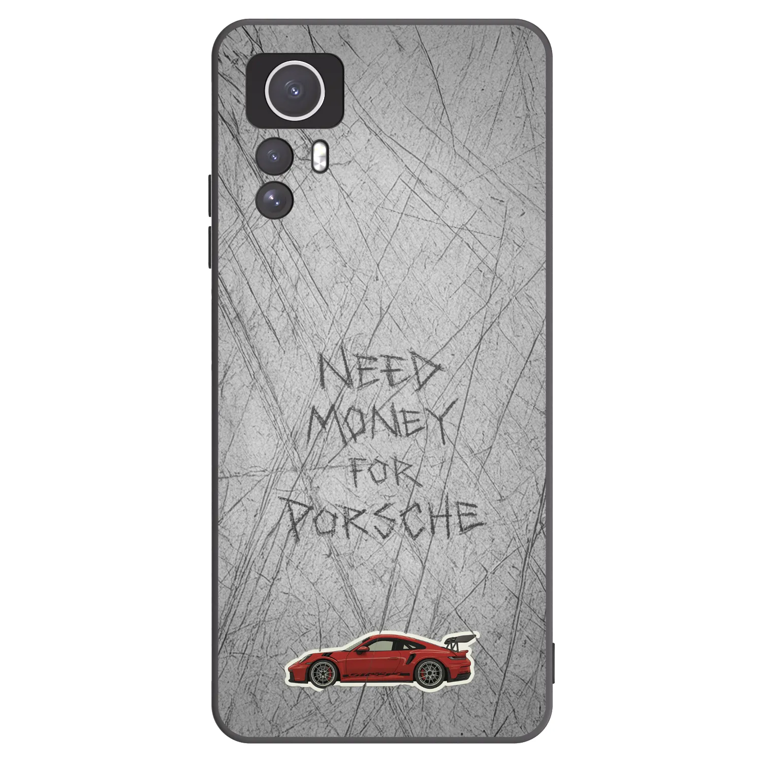 Picasee Μαύρη θήκη σιλικόνης για Xiaomi Redmi Note 12S - Garage Scratch