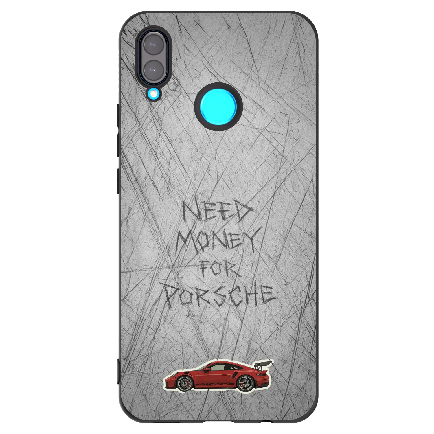 Picasee Μαύρη θήκη σιλικόνης για Huawei Nova 3 - Garage Scratch