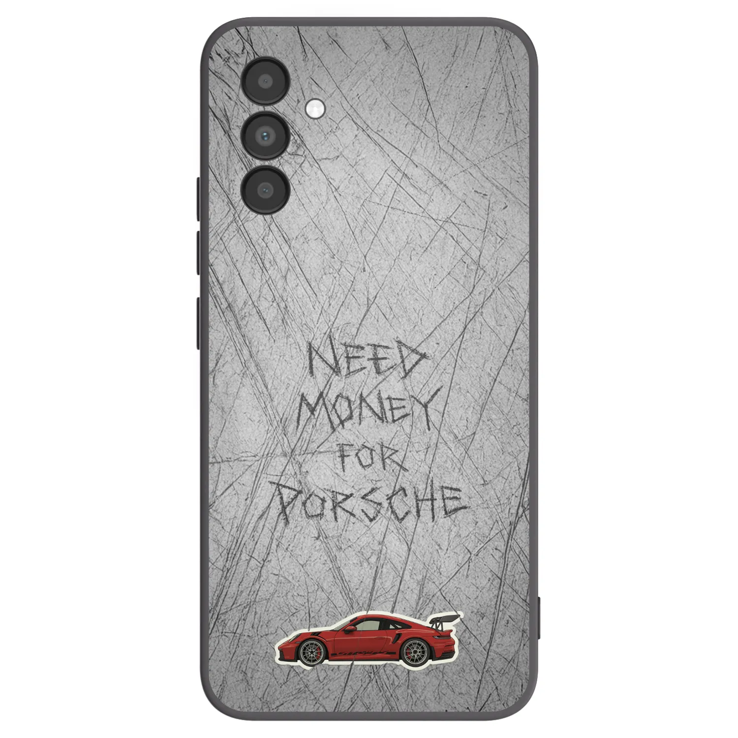 Picasee Μαύρη θήκη σιλικόνης για Samsung Galaxy A04s A047F - Garage Scratch