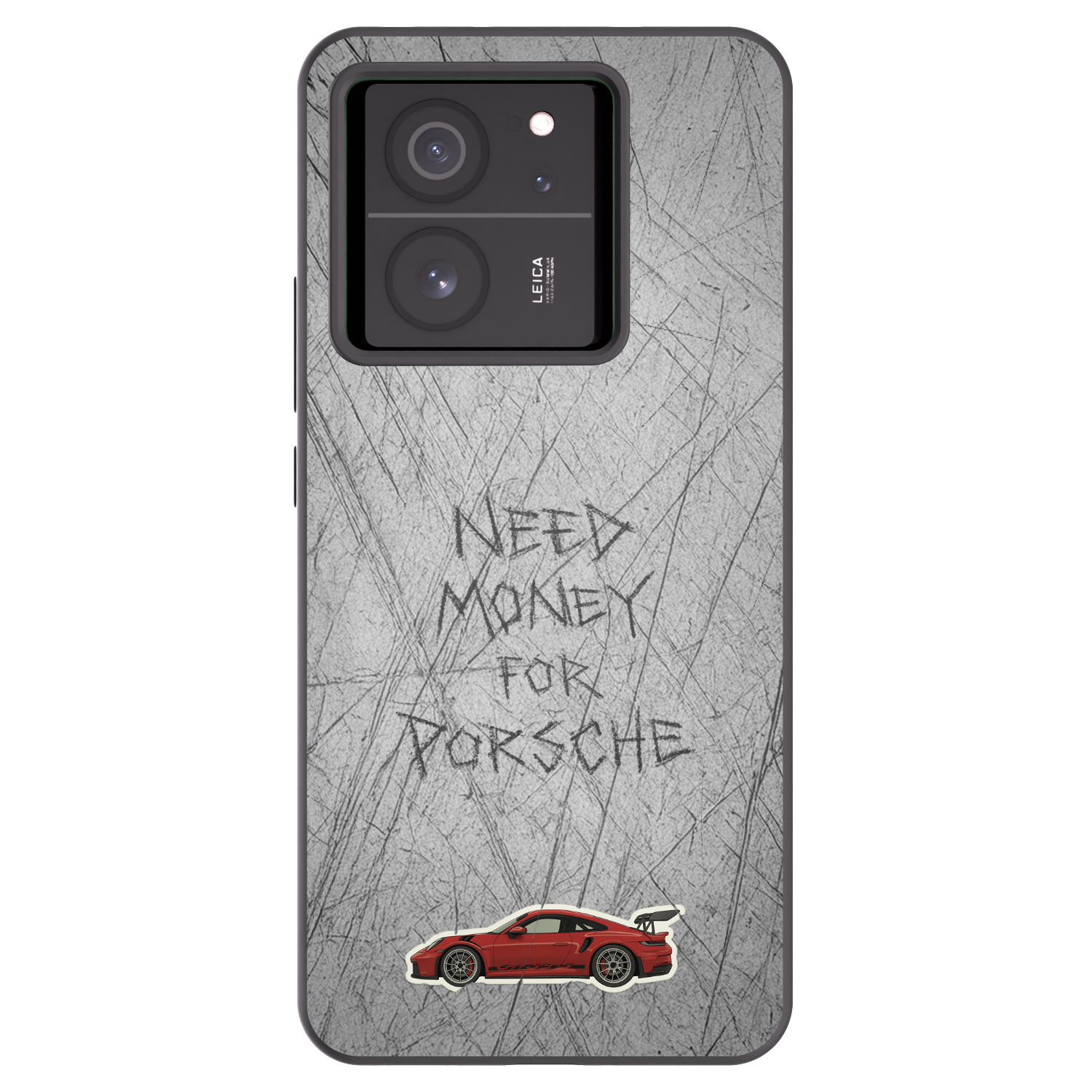 Picasee Μαύρη θήκη σιλικόνης για Xiaomi 13T Pro - Garage Scratch