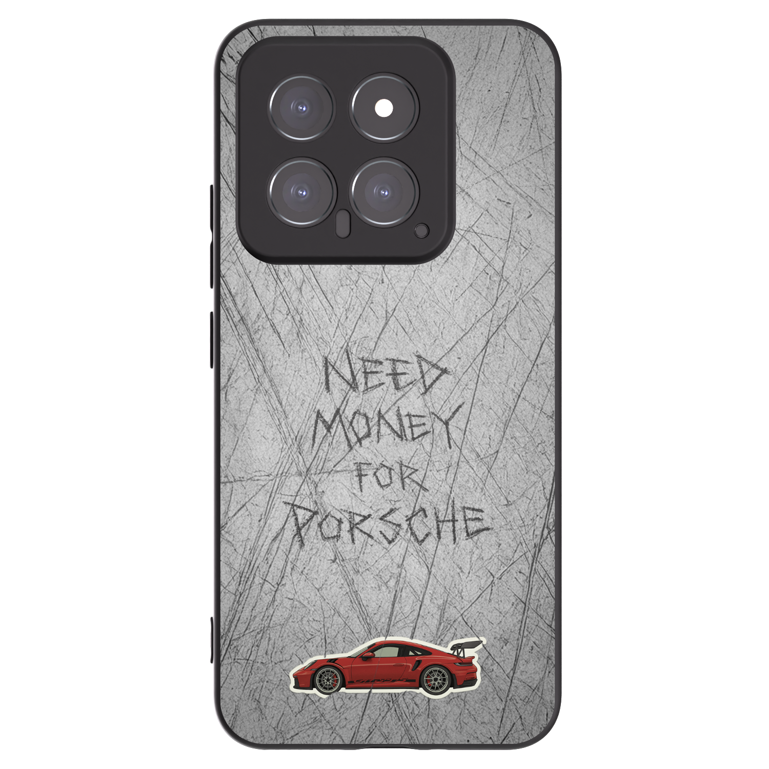 Picasee Μαύρη θήκη σιλικόνης για Xiaomi 14 - Garage Scratch