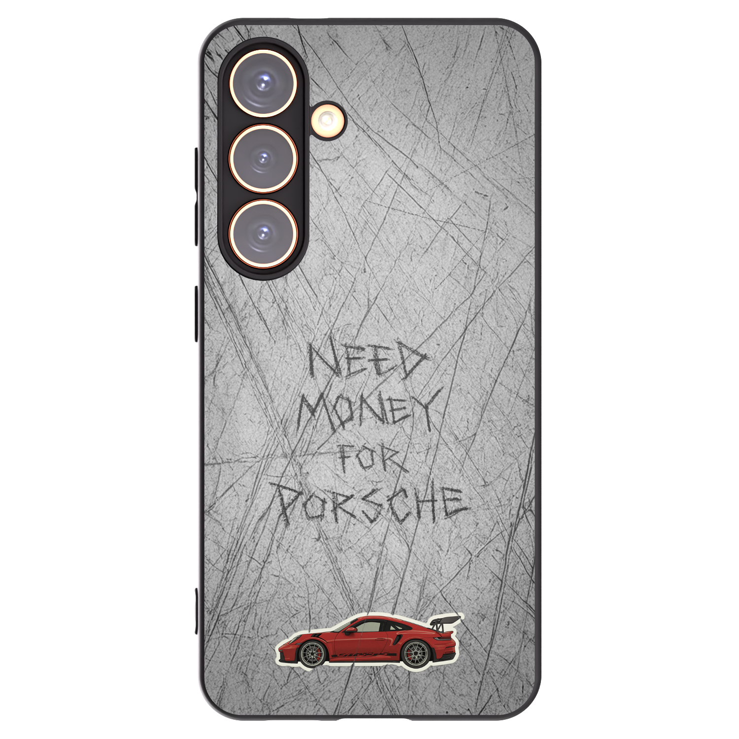 Picasee Μαύρη θήκη σιλικόνης για Samsung Galaxy S24 S921B 5G - Garage Scratch
