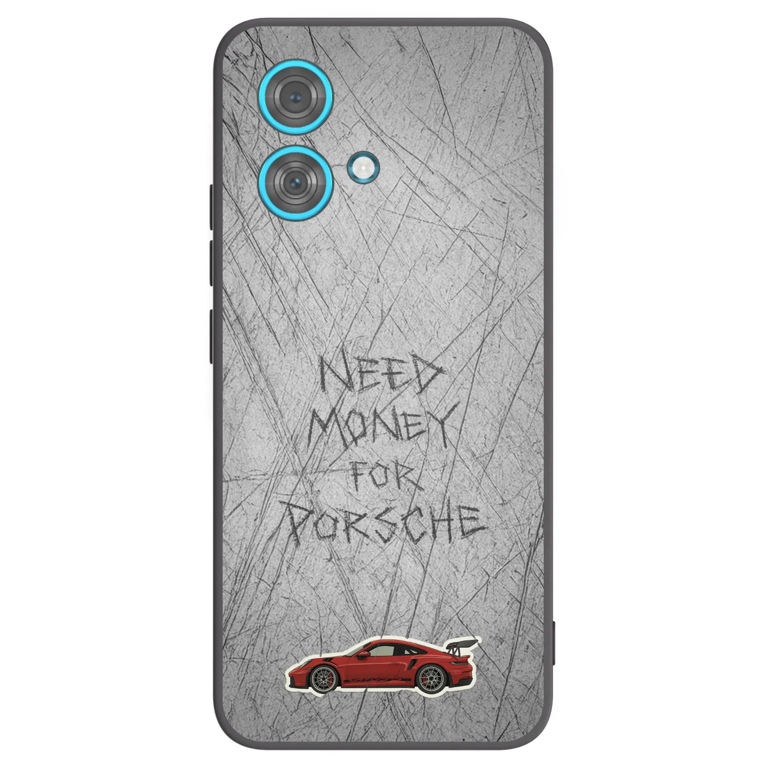 Picasee Μαύρη θήκη σιλικόνης για Motorola Edge 40 Neo - Garage Scratch