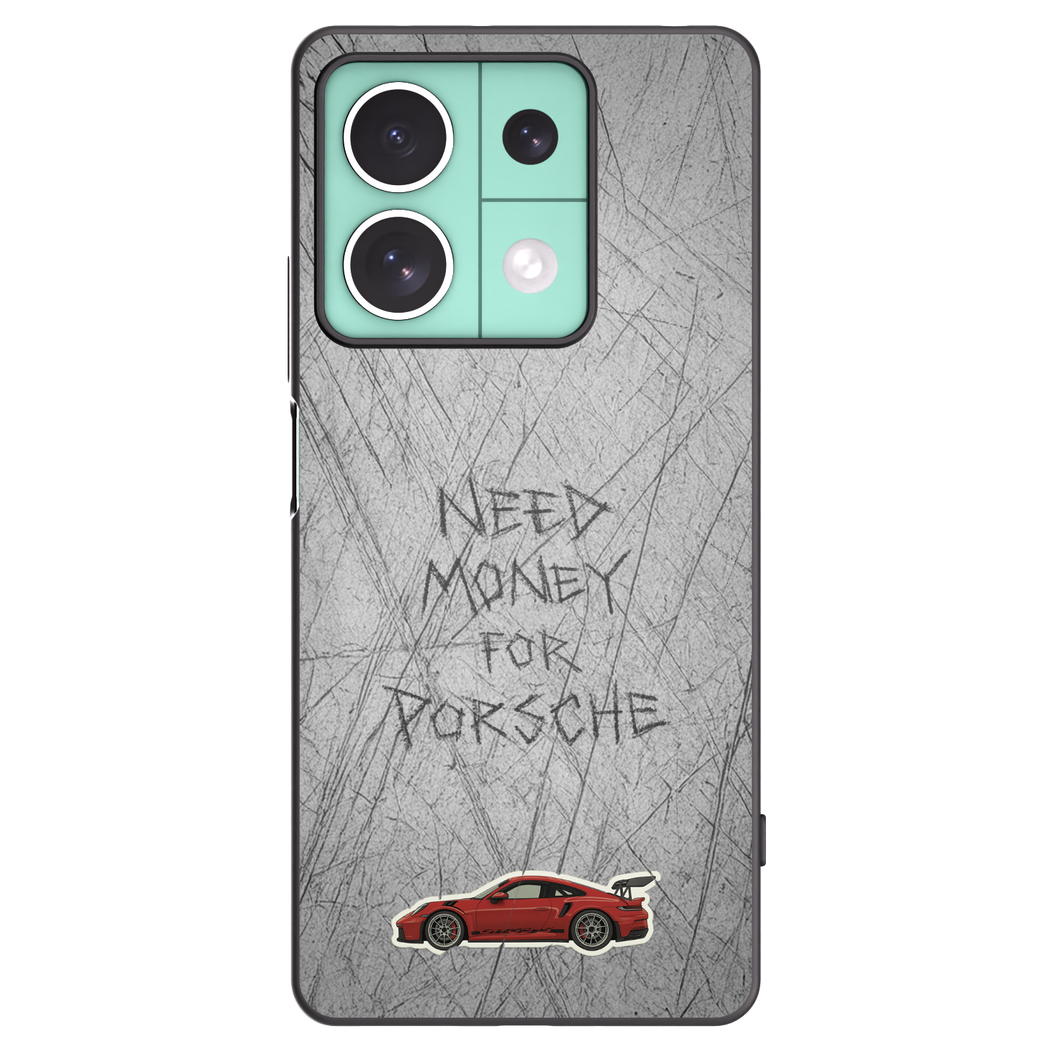 Picasee Μαύρη θήκη σιλικόνης για Xiaomi Redmi Note 13 5G - Garage Scratch