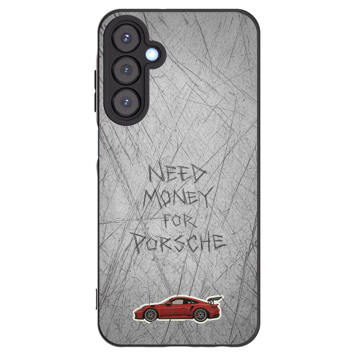 Picasee Μαύρη θήκη σιλικόνης για Samsung Galaxy A25 A256B 5G - Garage Scratch
