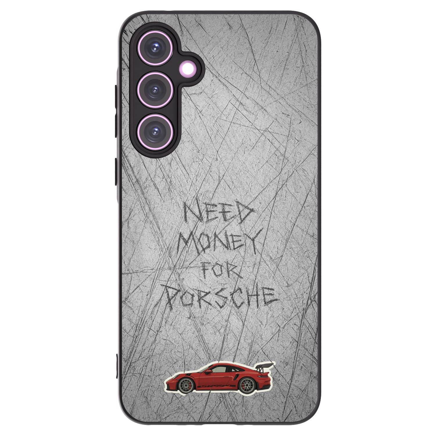 Picasee Μαύρη θήκη σιλικόνης για Samsung Galaxy A35 5G A356B - Garage Scratch