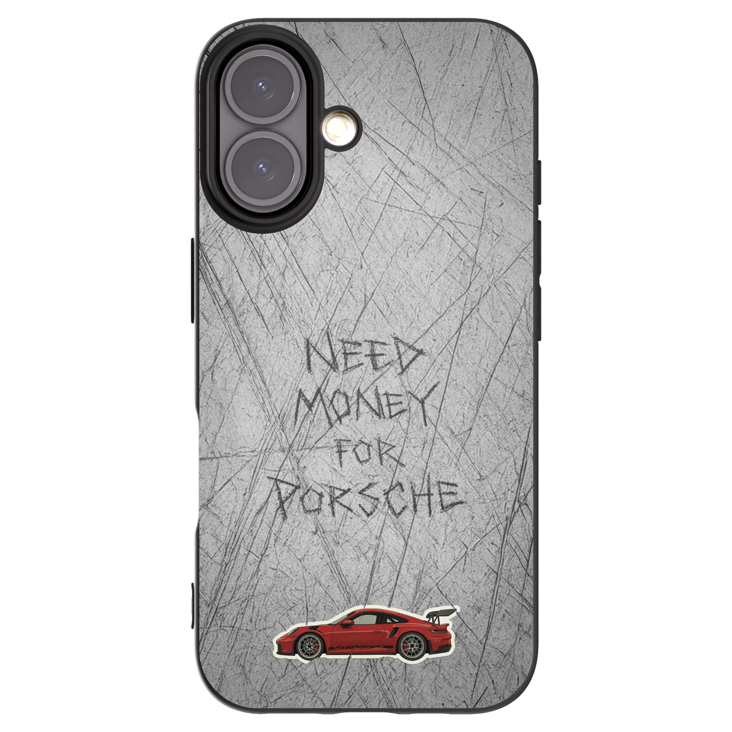 Picasee Μαύρη θήκη σιλικόνης για Apple iPhone 16 - Garage Scratch
