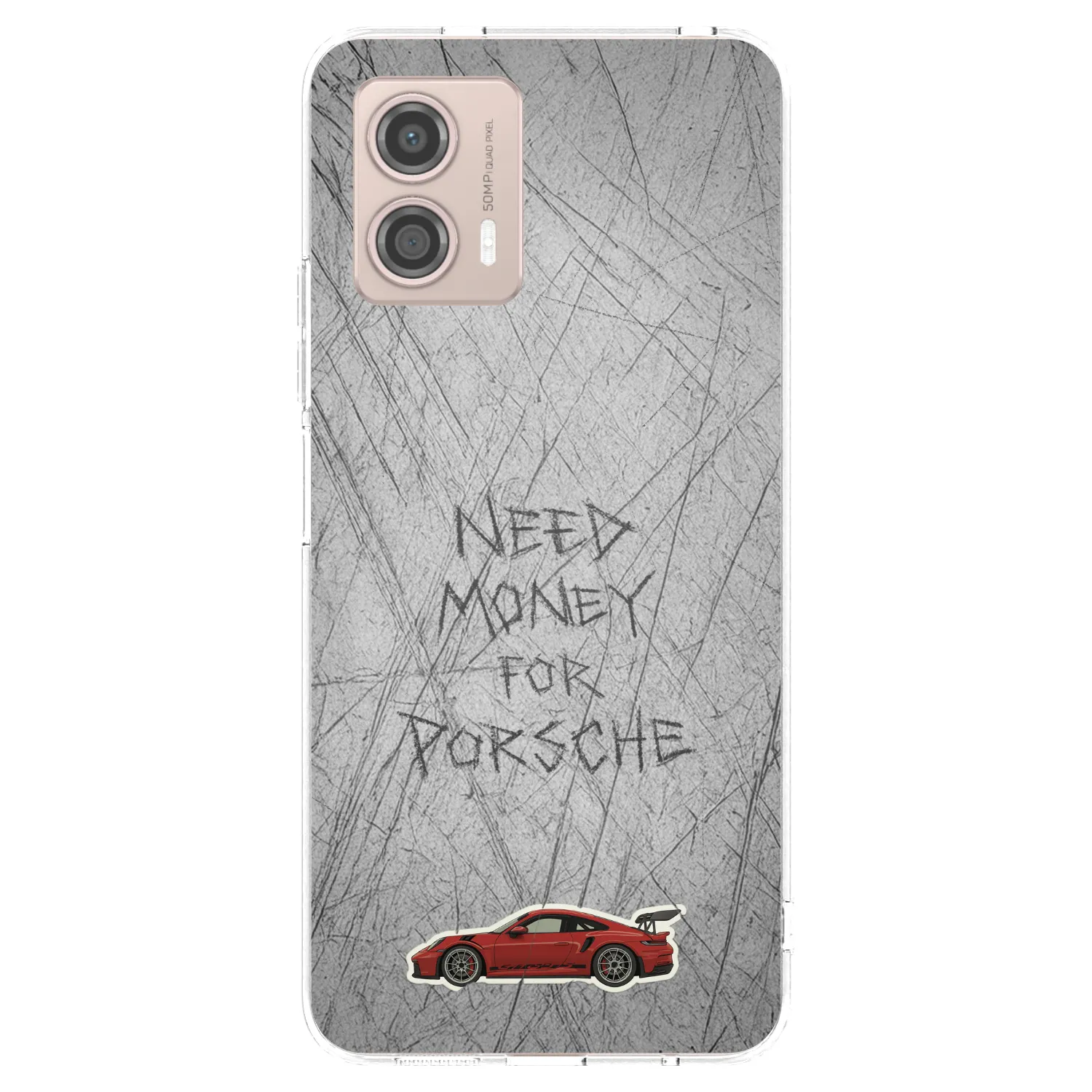 Picasee διαφανής θήκη σιλικόνης Motorola Moto G53 5G - Garage Scratch