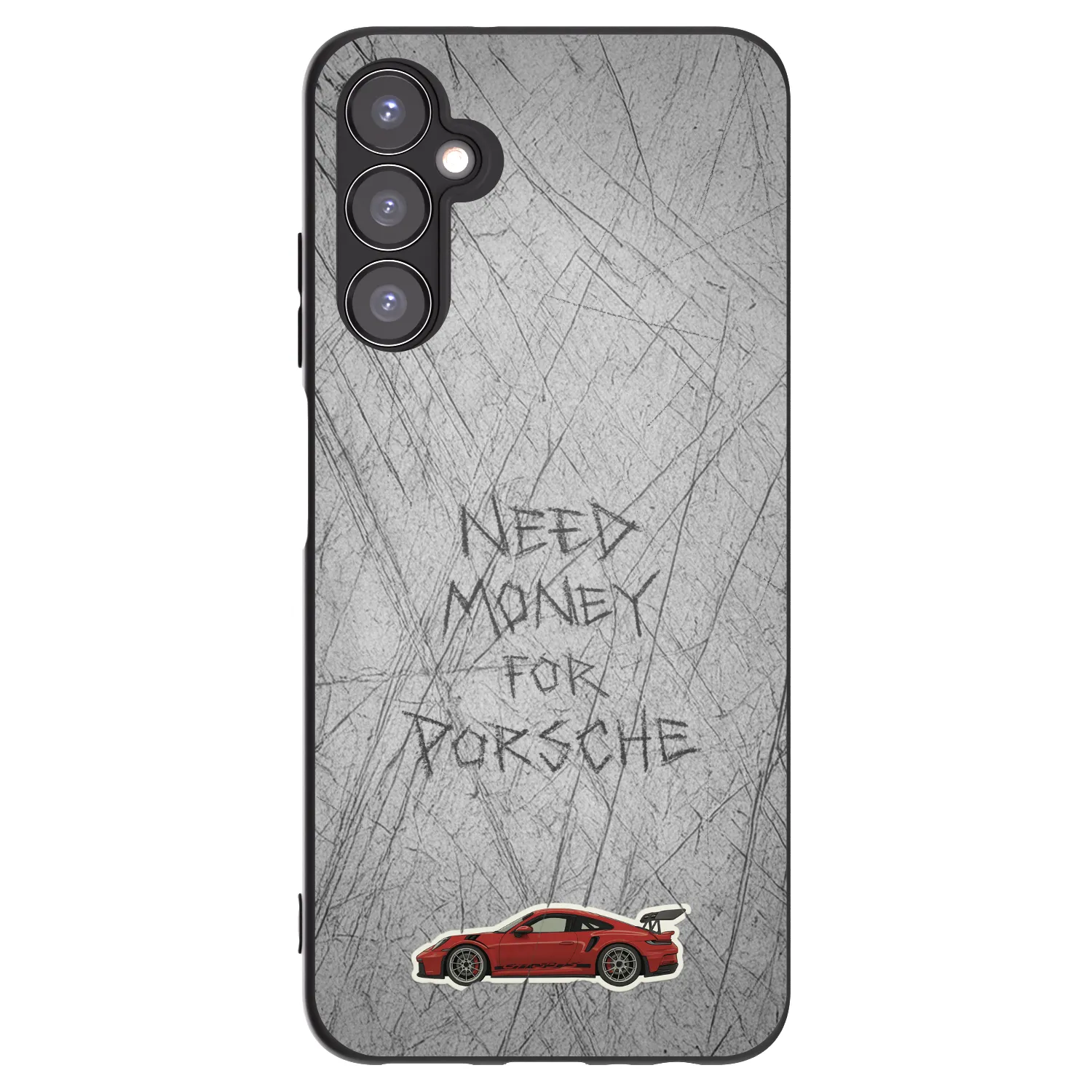Picasee Μαύρη θήκη σιλικόνης για Samsung Galaxy A05s A057G - Garage Scratch