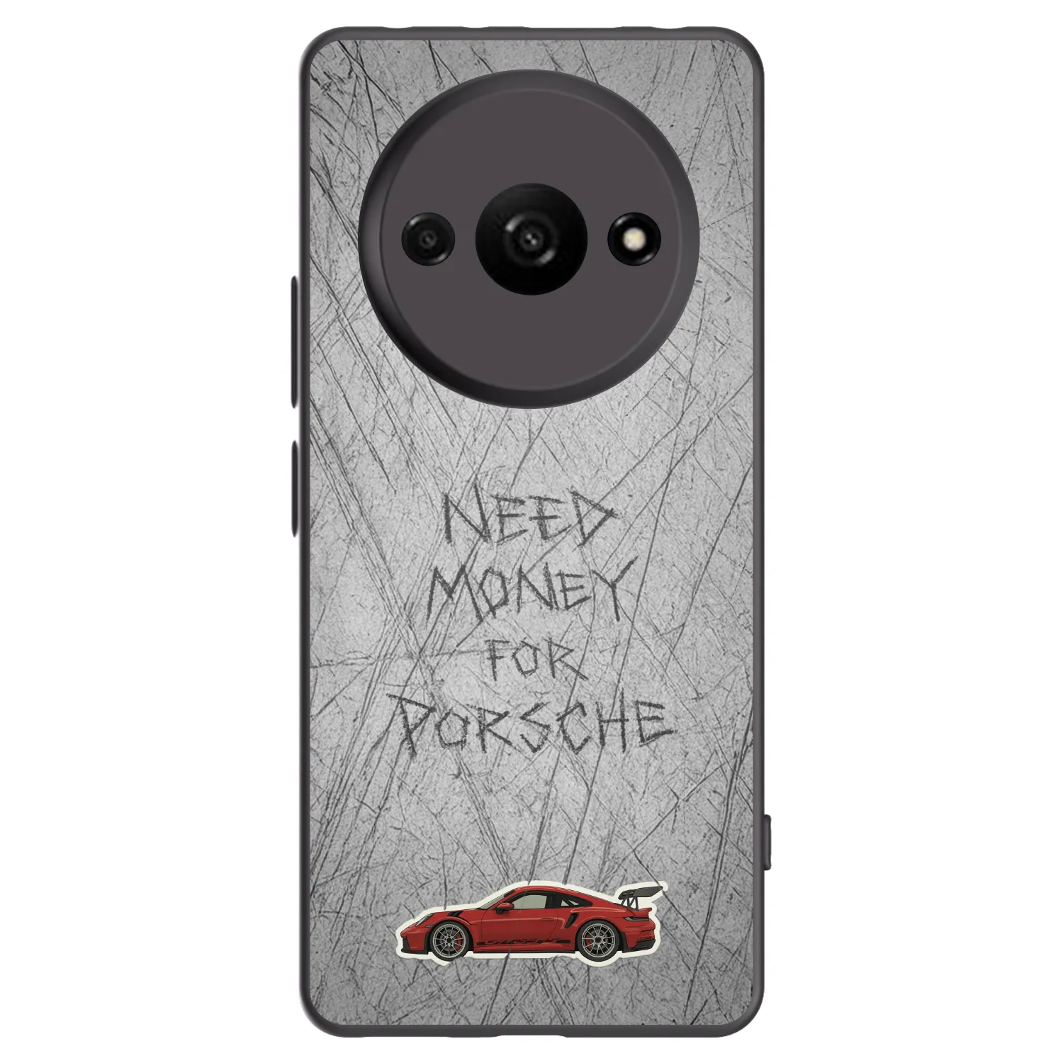 Picasee Μαύρη θήκη σιλικόνης για Xiaomi Redmi A3 - Garage Scratch