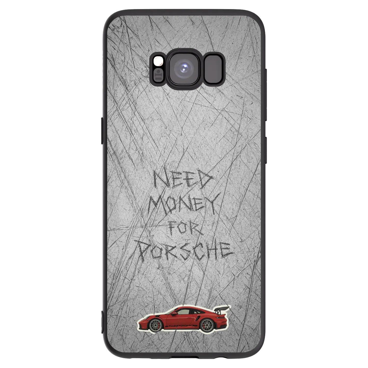 Picasee Μαύρη θήκη σιλικόνης για Samsung Galaxy S8 G950F - Garage Scratch