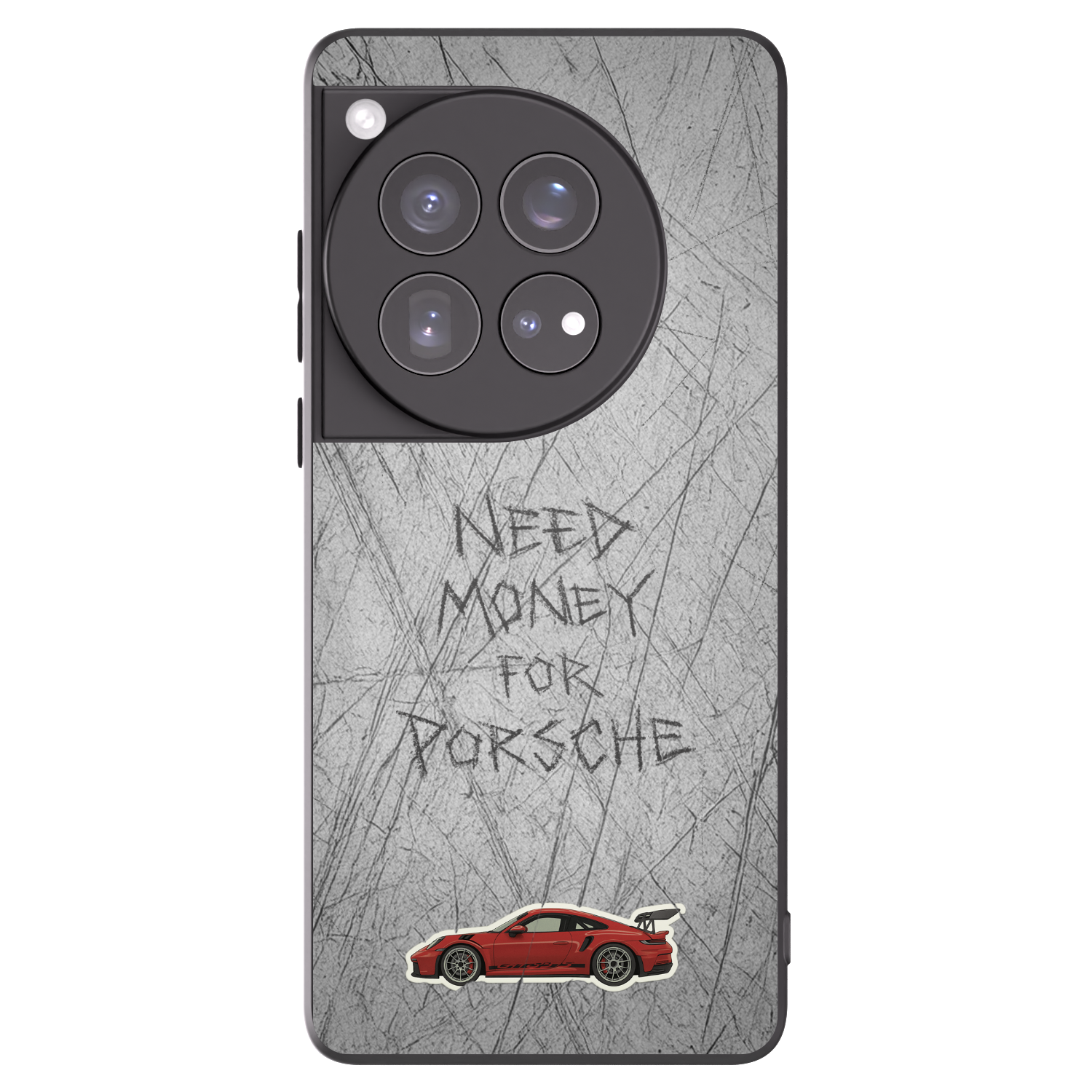 Picasee Μαύρη θήκη σιλικόνης για OnePlus 12 5G - Garage Scratch