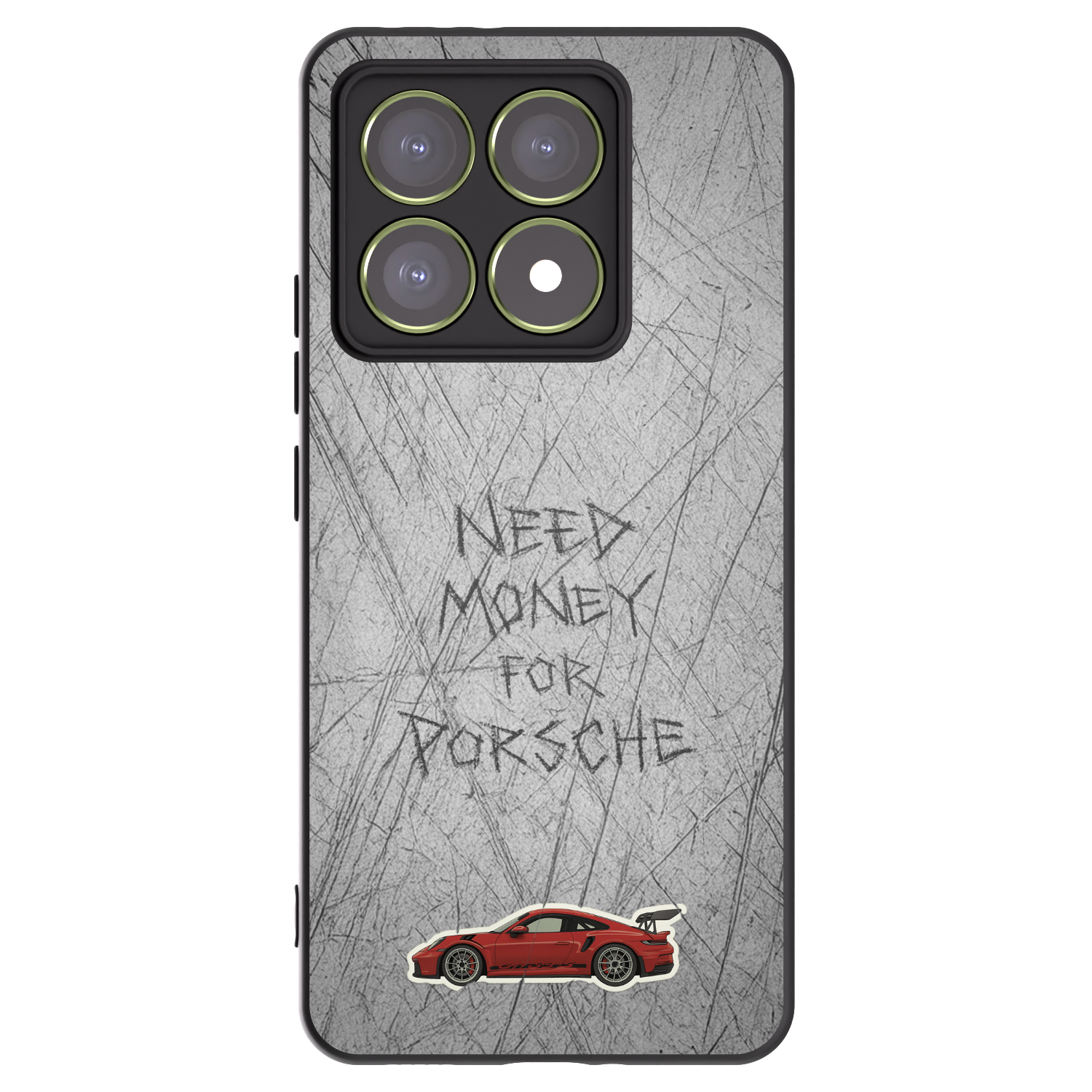 Picasee Μαύρη θήκη σιλικόνης για Xiaomi 14T - Garage Scratch