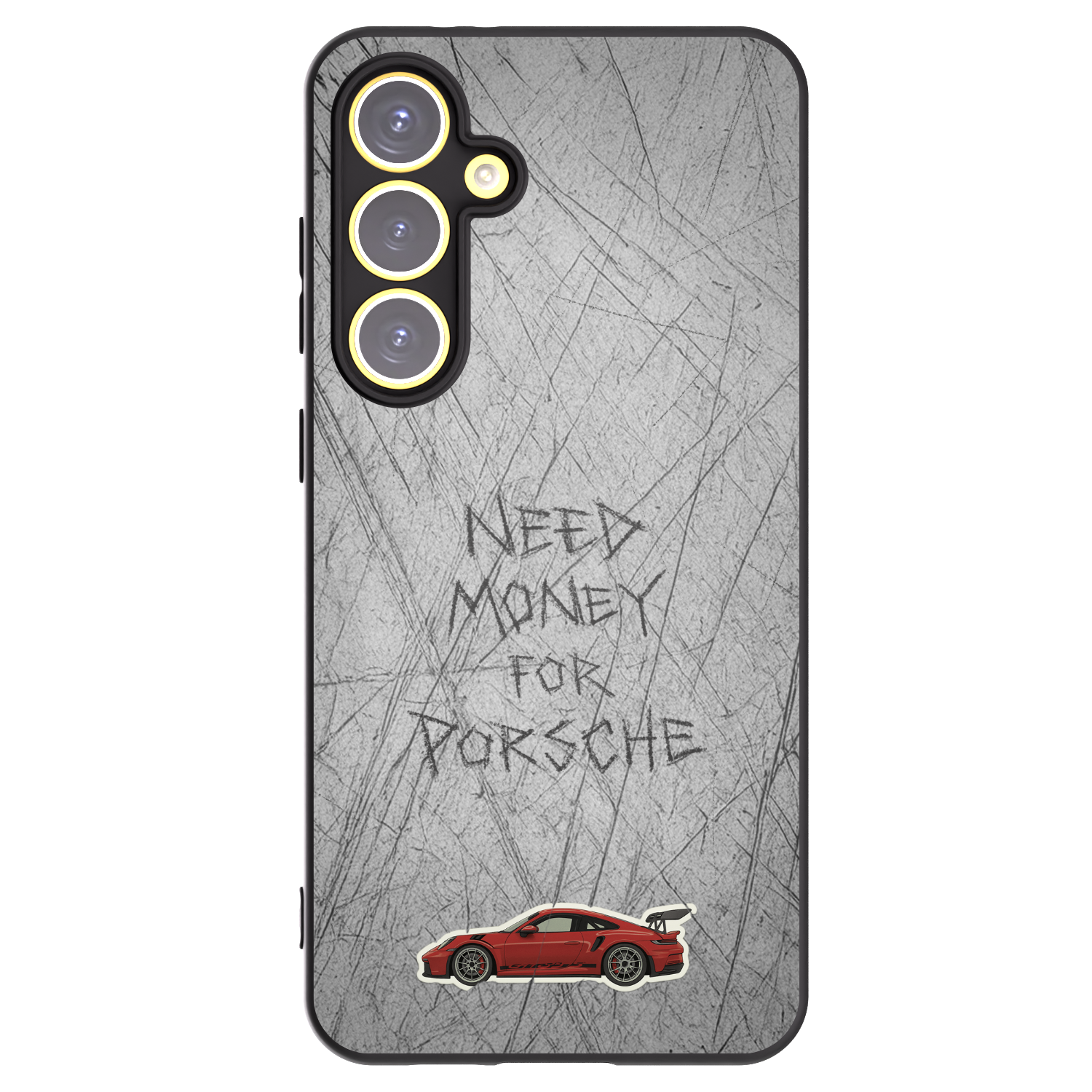 Picasee Μαύρη θήκη σιλικόνης για Samsung Galaxy S24 FE S721B - Garage Scratch