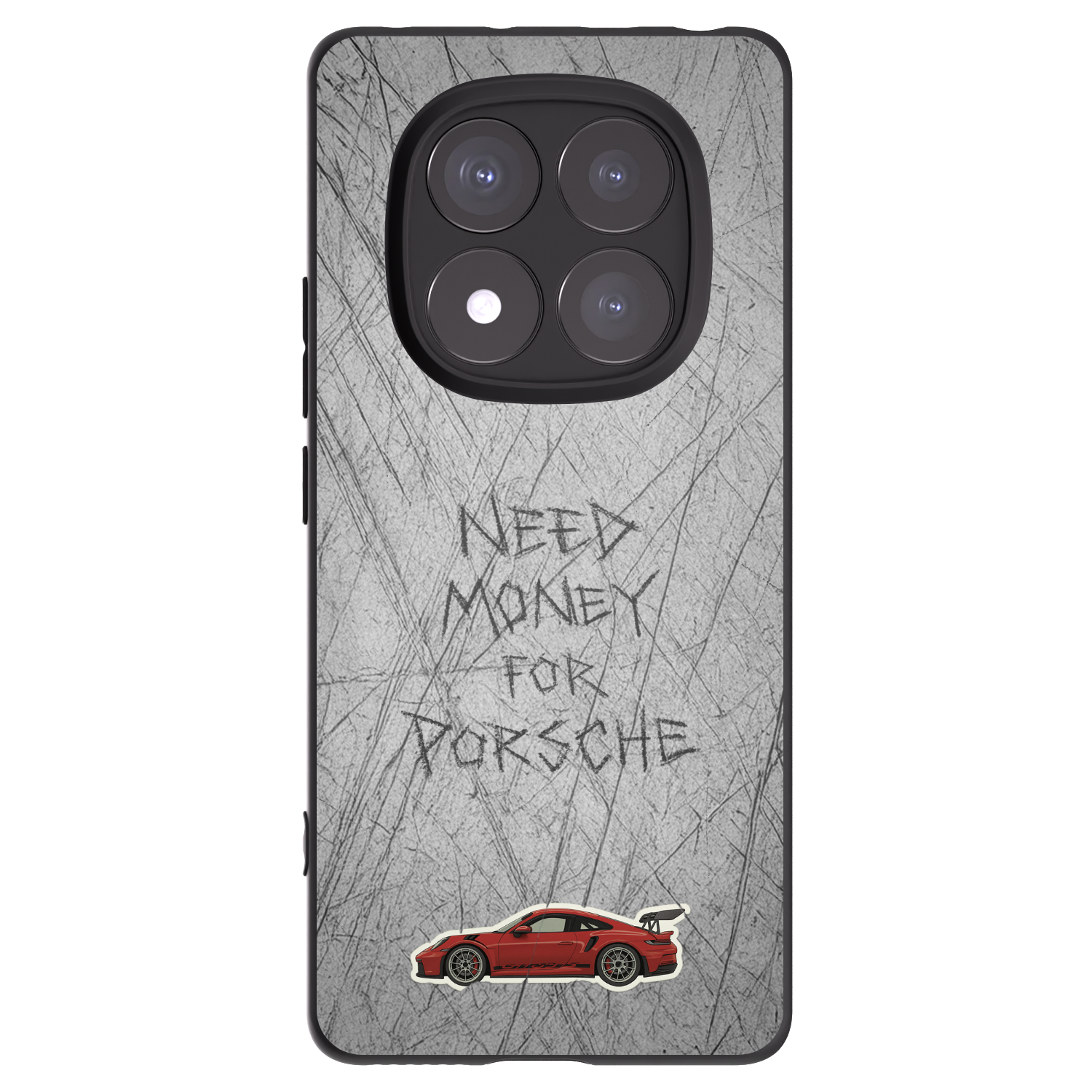 Picasee Μαύρη θήκη σιλικόνης για Xiaomi Redmi Note 14 Pro+ 5G - Garage Scratch