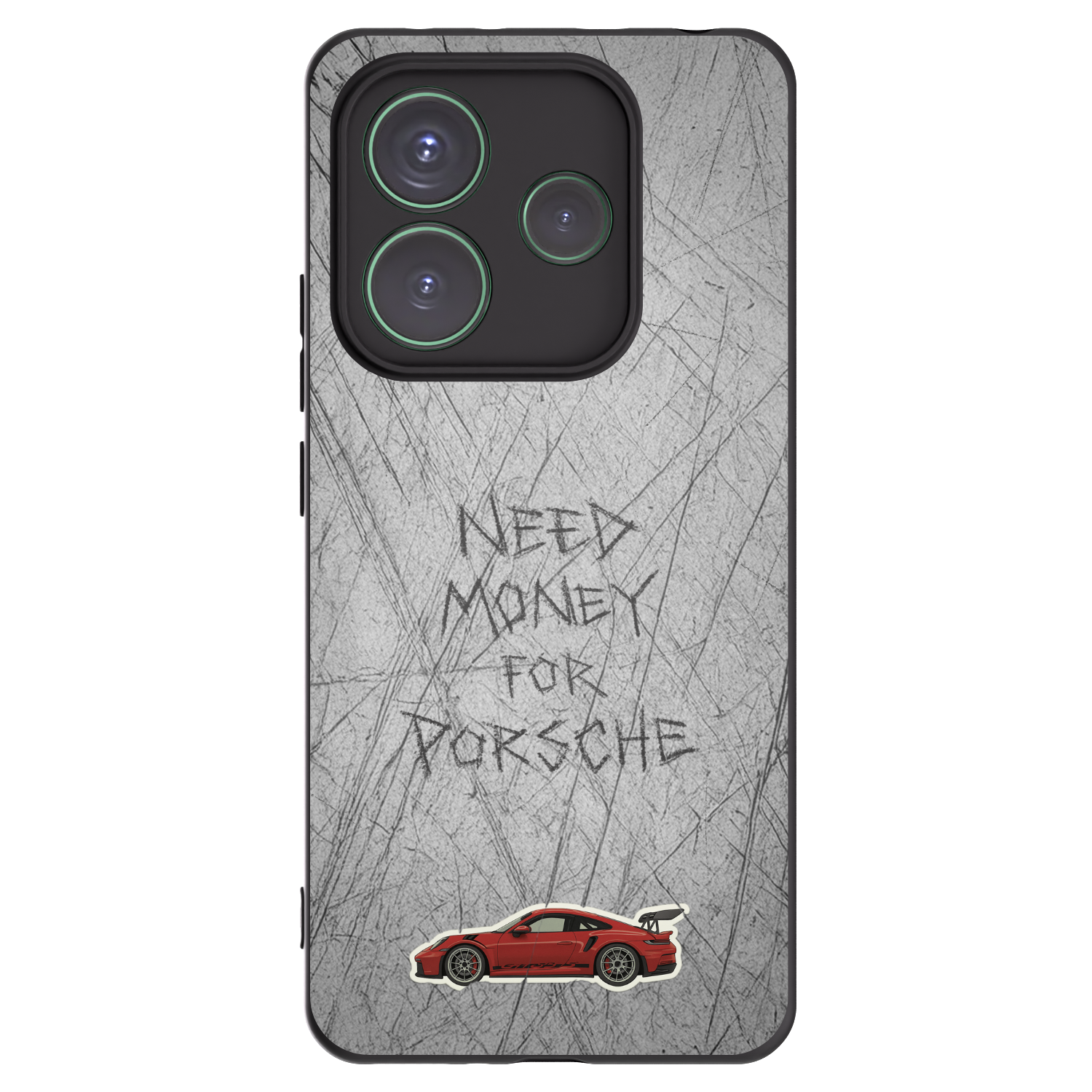 Picasee Μαύρη θήκη σιλικόνης για Xiaomi Redmi Note 14 5G - Garage Scratch