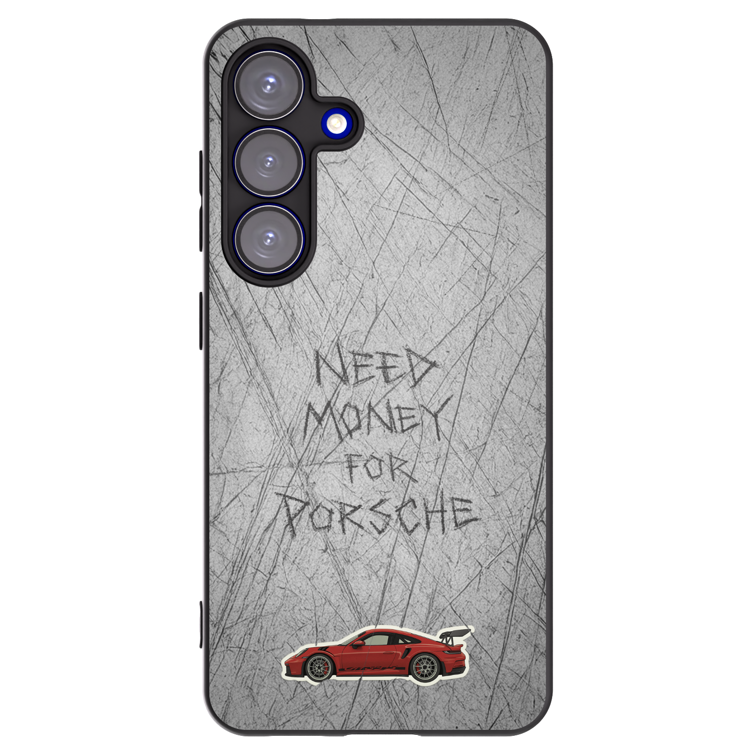 Picasee Μαύρη θήκη σιλικόνης για Samsung Galaxy S25 5G - Garage Scratch