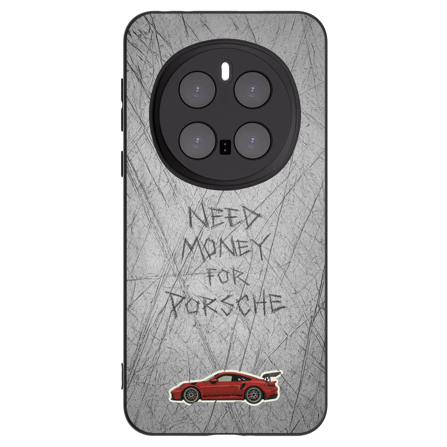 Picasee Μαύρη θήκη σιλικόνης για Honor Magic7 Pro 5G - Garage Scratch