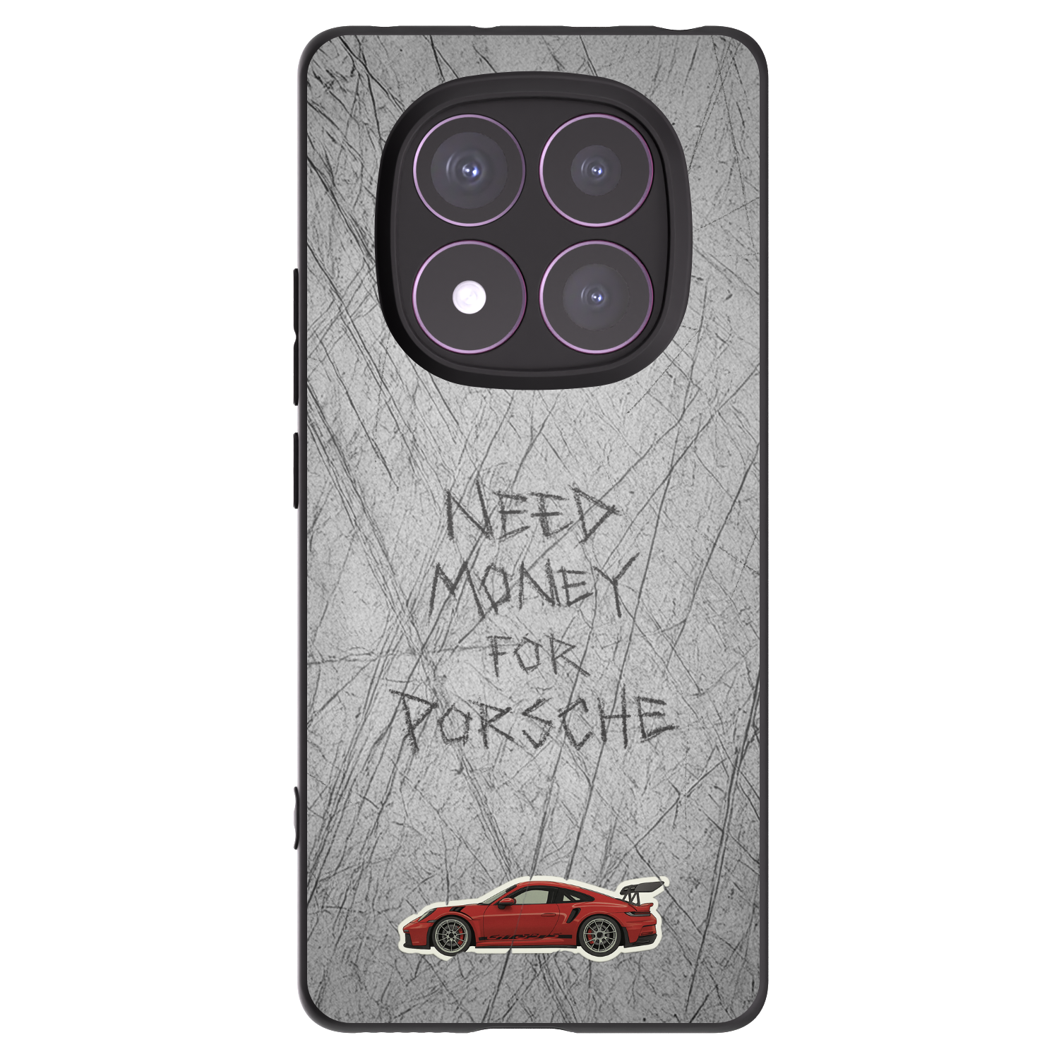 Picasee Μαύρη θήκη σιλικόνης για Xiaomi Redmi Note 14 Pro 4G - Garage Scratch