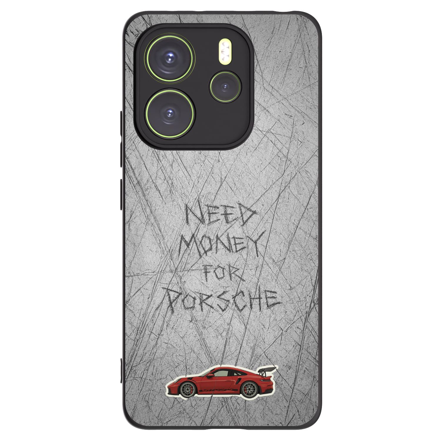 Picasee Μαύρη θήκη σιλικόνης για Xiaomi Redmi Note 14 4G - Garage Scratch