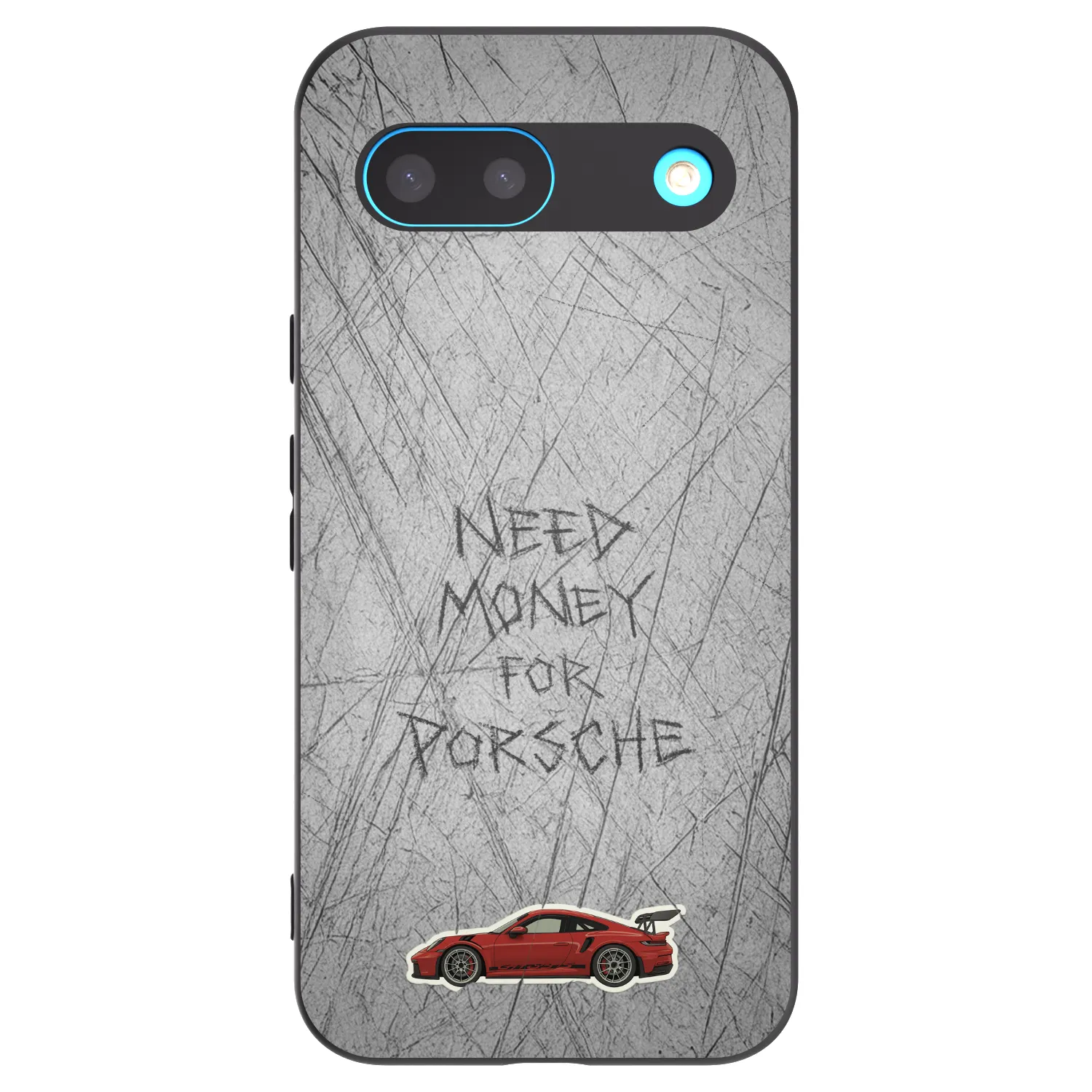 Picasee Μαύρη θήκη σιλικόνης για Google Pixel 8 - Garage Scratch