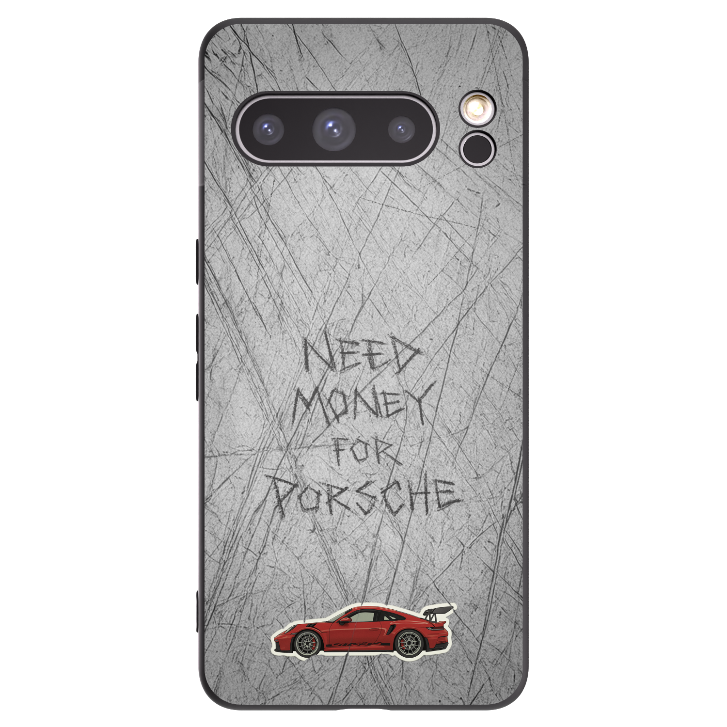 Picasee Μαύρη θήκη σιλικόνης για Google Pixel 8 Pro - Garage Scratch
