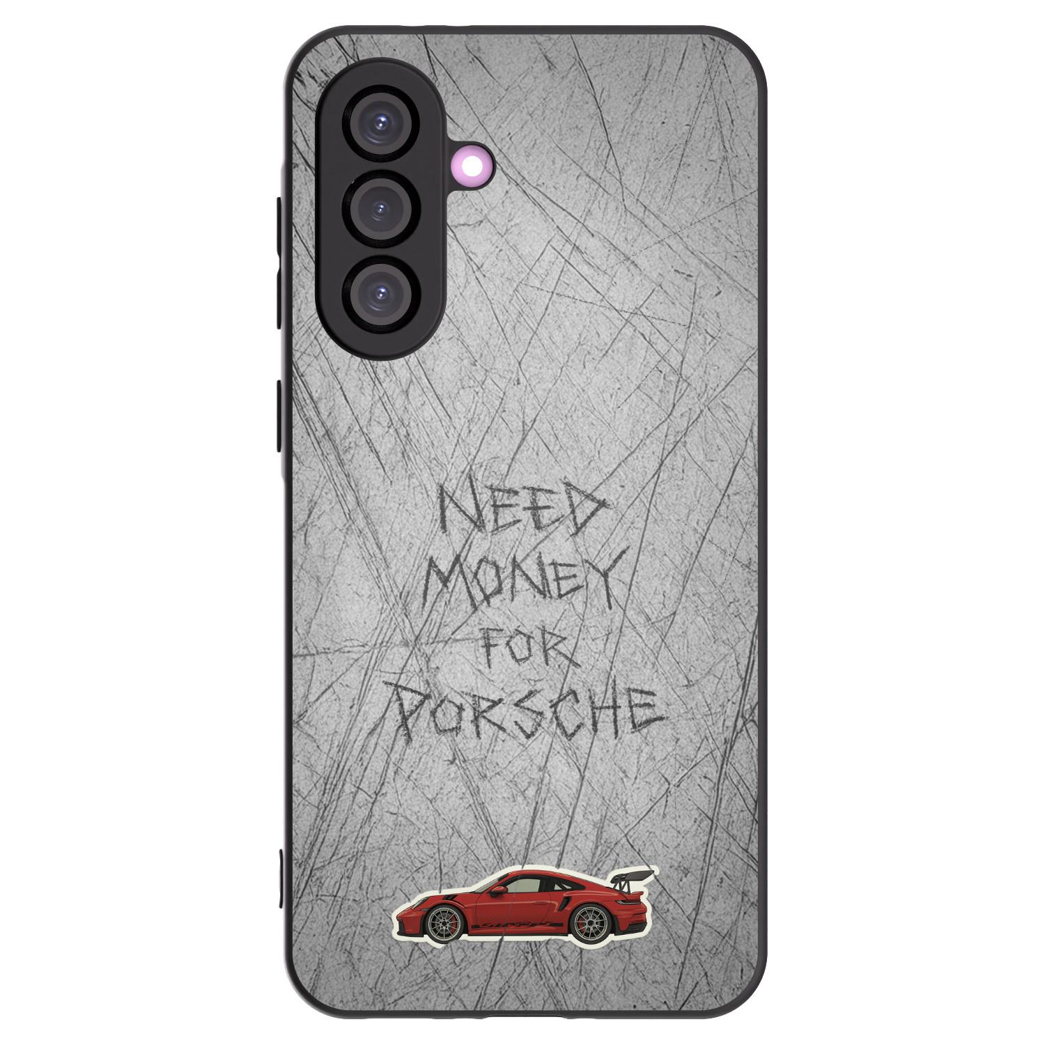 Picasee Μαύρη θήκη σιλικόνης για Samsung Galaxy A36 5G - Garage Scratch