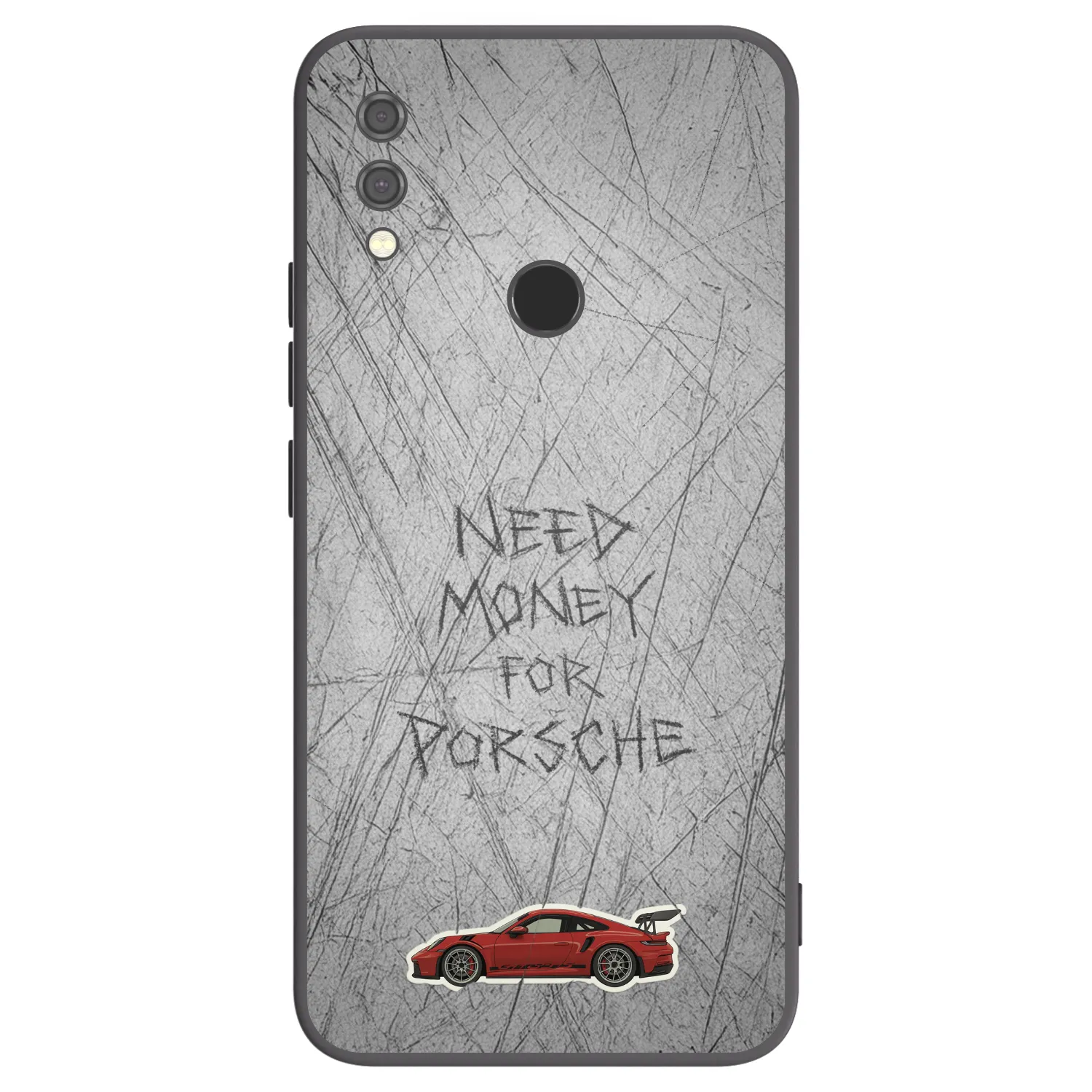 Picasee Μαύρη θήκη σιλικόνης για Xiaomi Redmi Note 7 - Garage Scratch