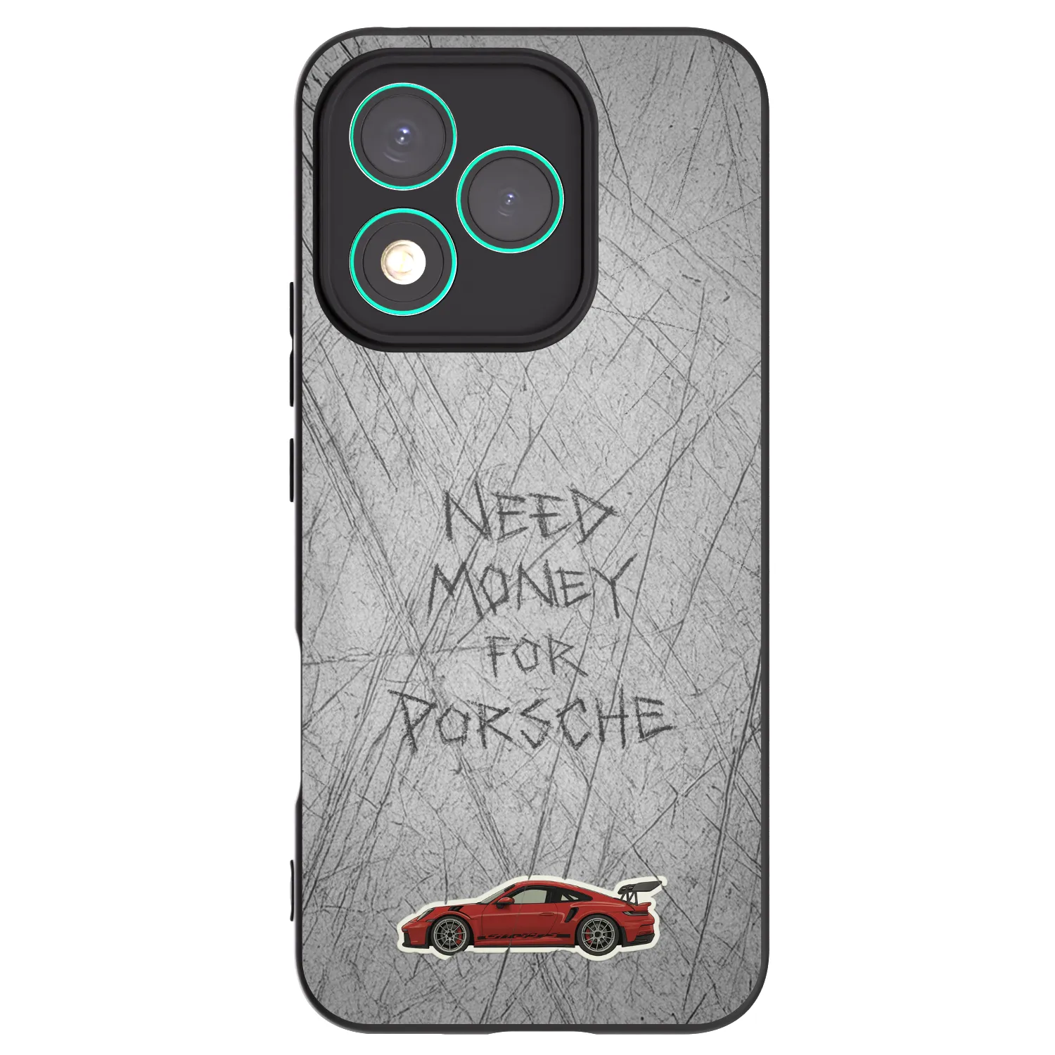 Picasee Μαύρη θήκη σιλικόνης για Honor 400 Lite 5G - Garage Scratch