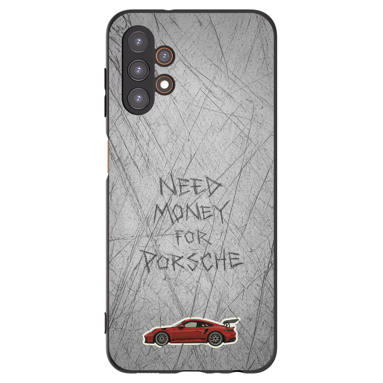 Picasee Μαύρη θήκη σιλικόνης για Samsung Galaxy A13 5G - Garage Scratch