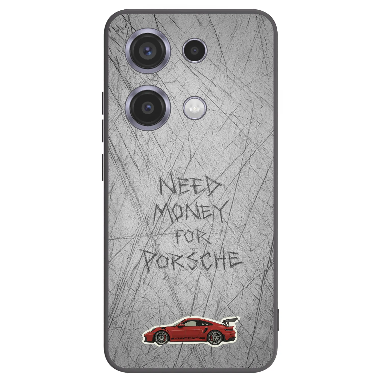 Picasee Μαύρη θήκη σιλικόνης για Xiaomi Redmi Note 14S - Garage Scratch