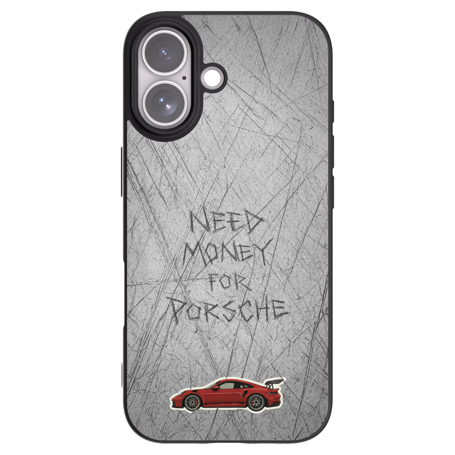 Picasee Μαύρη θήκη σιλικόνης για Apple iPhone 17 - Garage Scratch