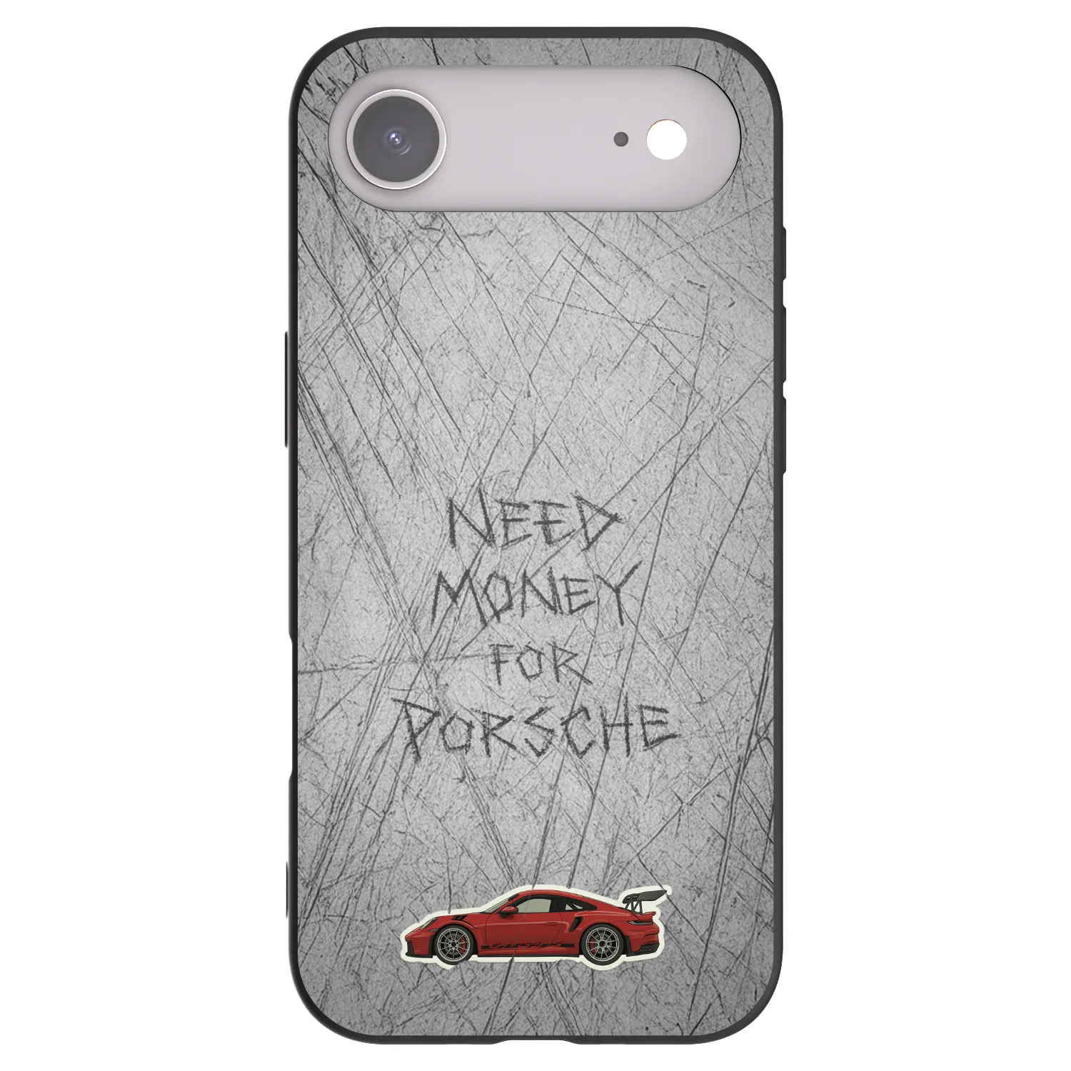 Picasee Μαύρη θήκη σιλικόνης για Apple iPhone Air - Garage Scratch