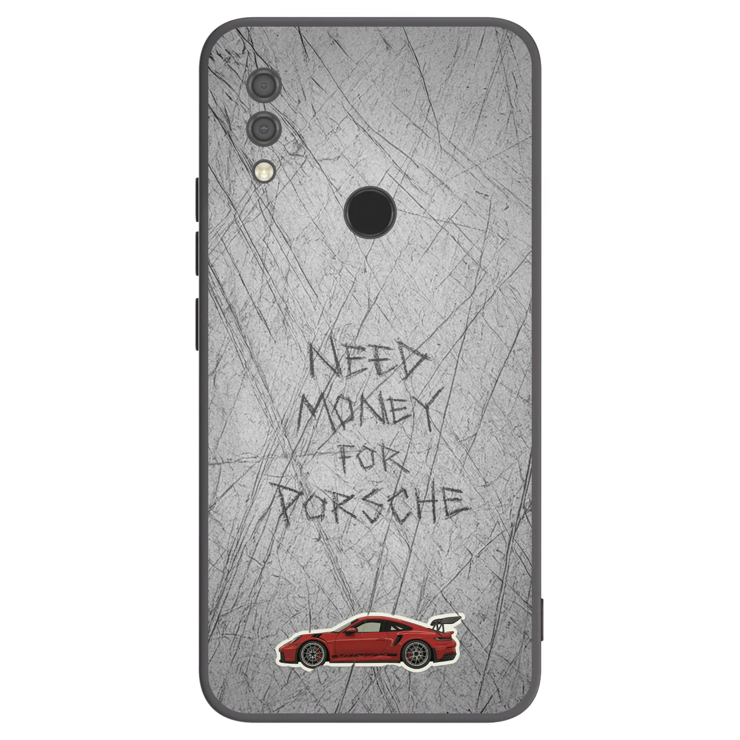 Picasee Μαύρη θήκη σιλικόνης για Xiaomi Redmi 7 - Garage Scratch