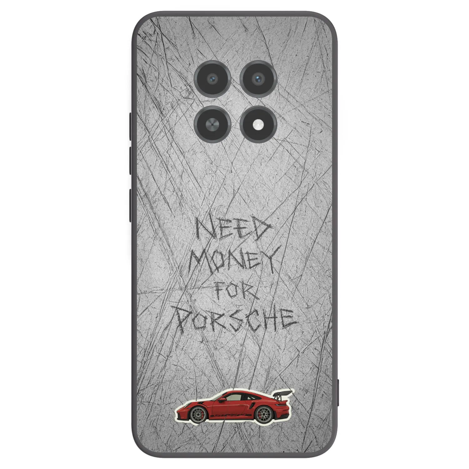 Picasee Μαύρη θήκη σιλικόνης για Realme 12X - Garage Scratch