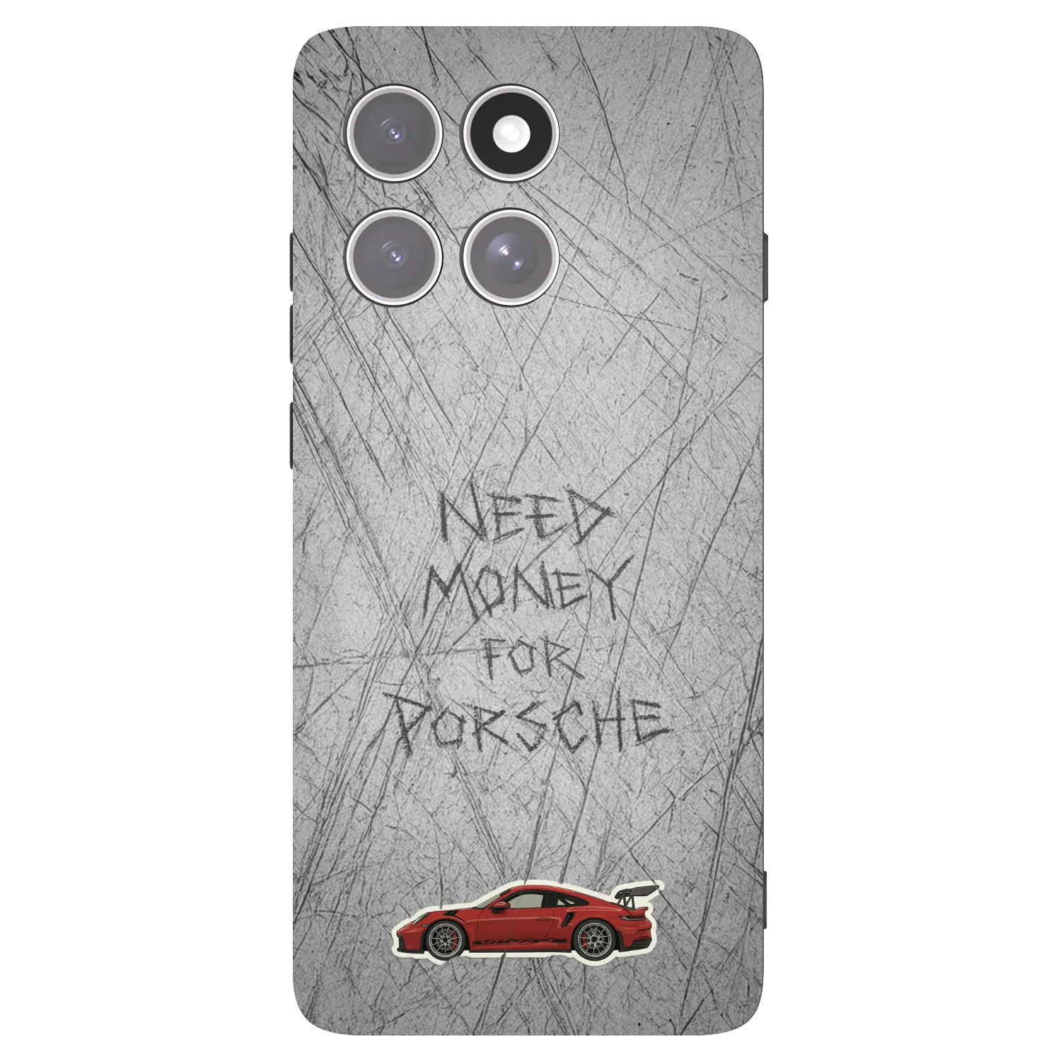 Picasee Μαύρη θήκη σιλικόνης για Motorola Edge 60 Pro - Garage Scratch