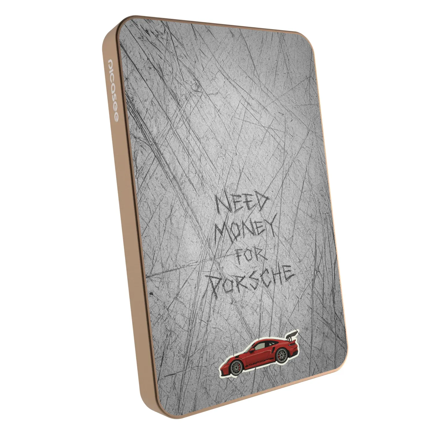 Picasee Powerbank με MagSafe 5 000 mAh Χρυσαφένιος - Garage Scratch