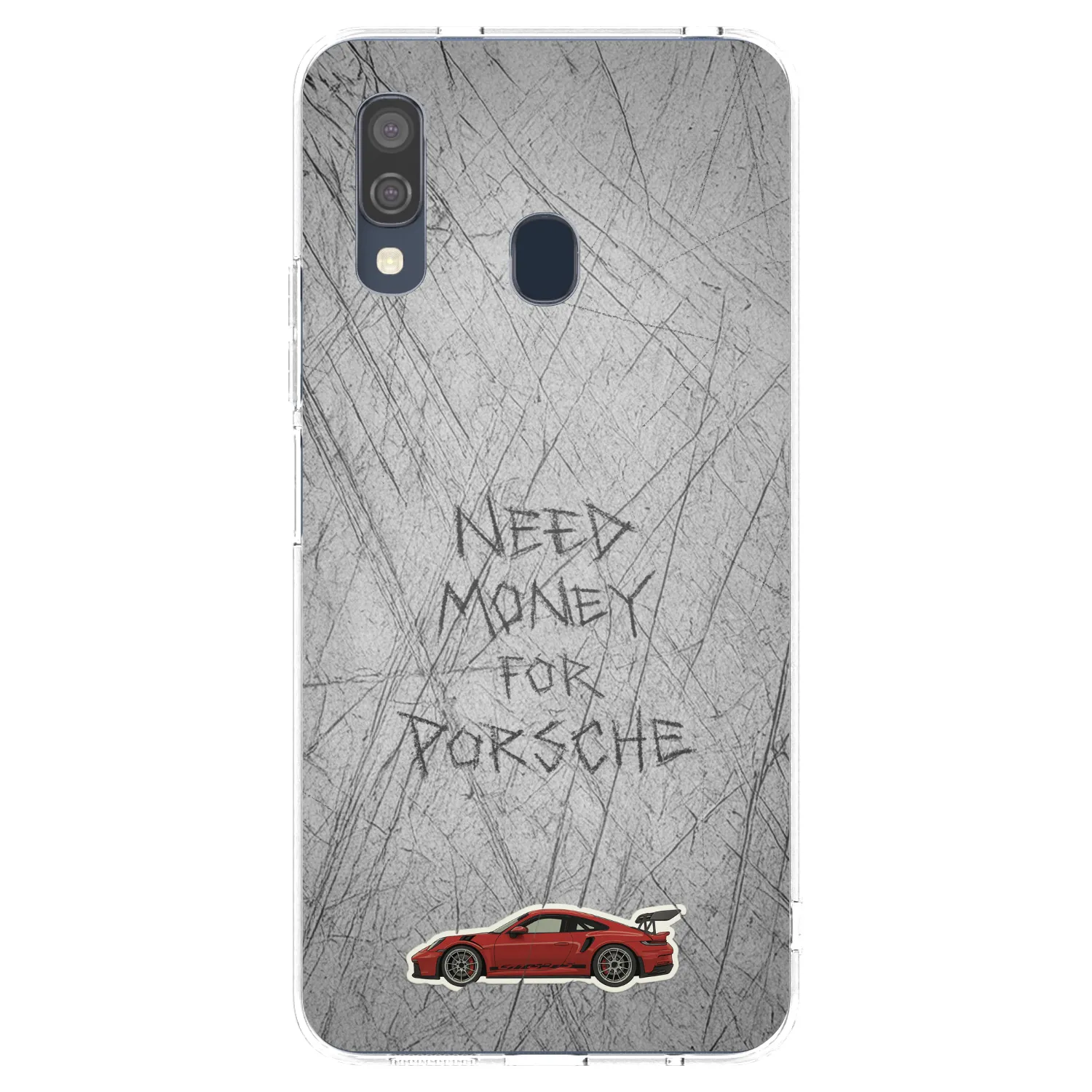 Picasee διαφανής θήκη σιλικόνης Samsung Galaxy A40 A405F - Garage Scratch