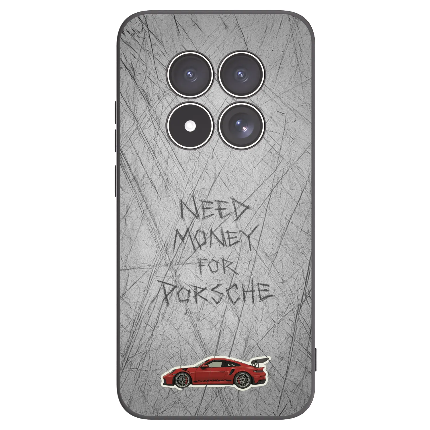 Picasee Μαύρη θήκη σιλικόνης για Xiaomi Redmi Note 15 Pro 4G - Garage Scratch