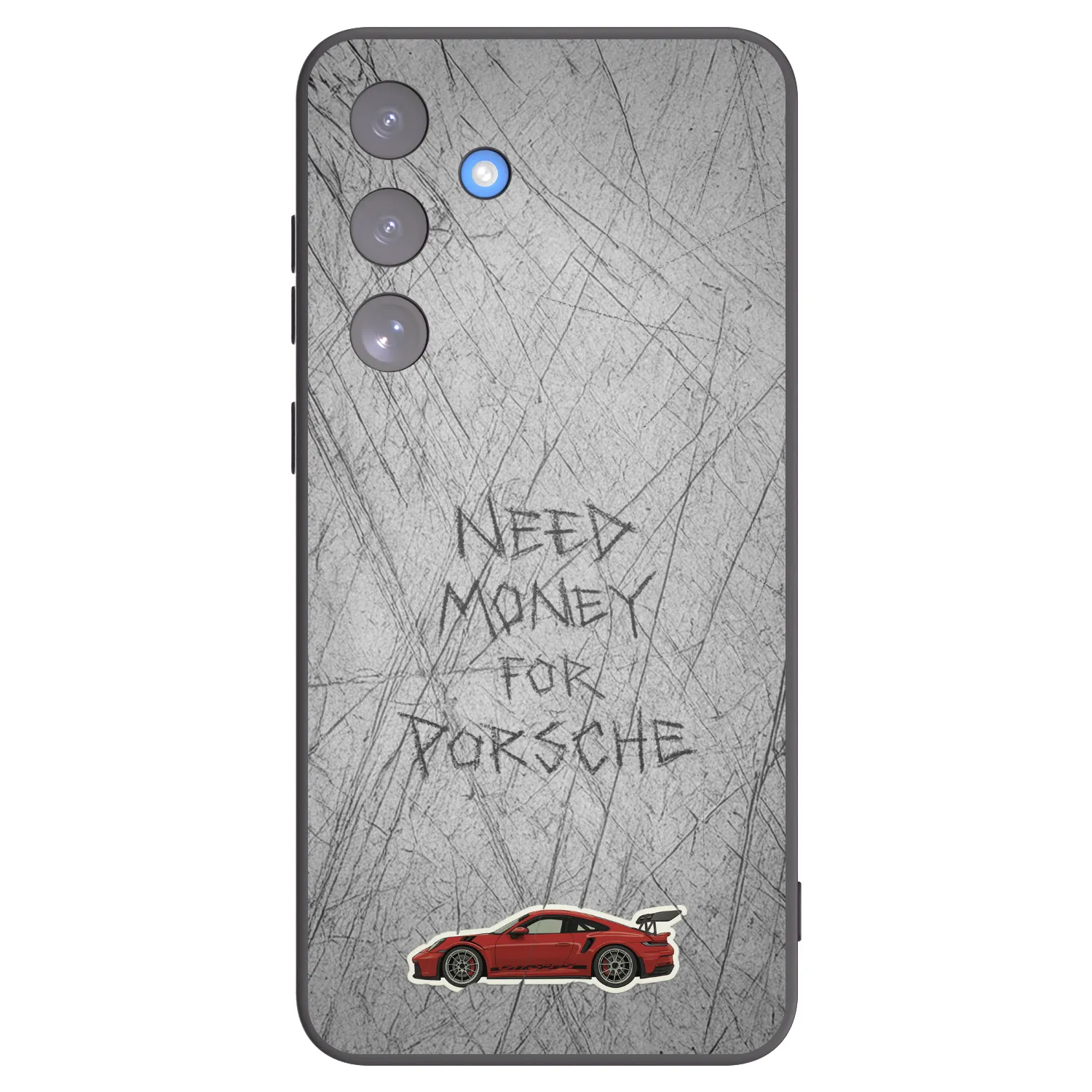 Picasee Μαύρη θήκη σιλικόνης για Samsung Galaxy S25 FE 5G - Garage Scratch